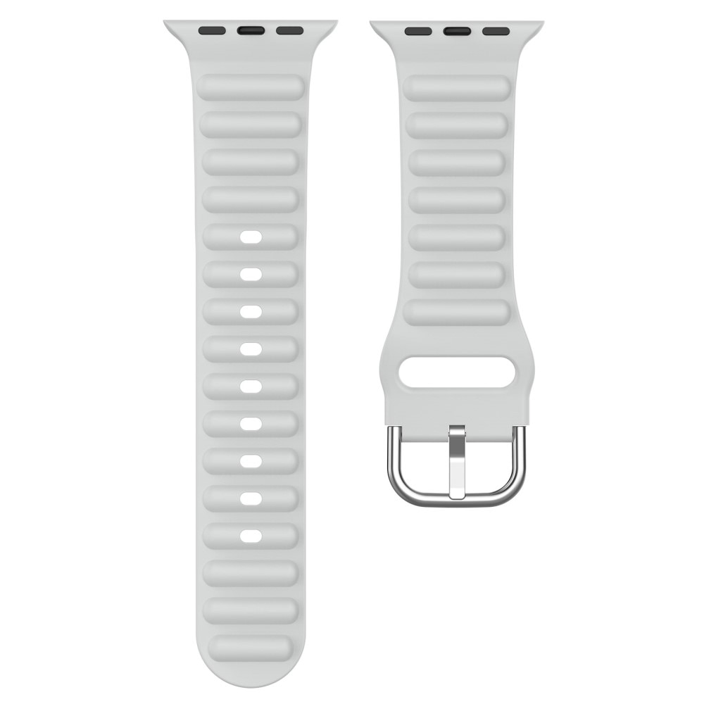 Apple Watch 45mm Series 9 Sportigt armband i silikon, grå