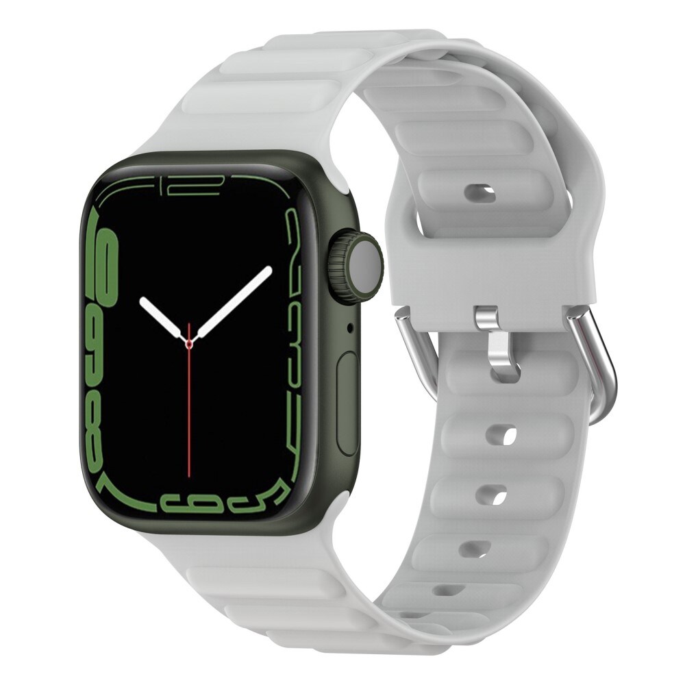 Apple Watch Series 9 45mm Sportigt armband i silikon, Grå