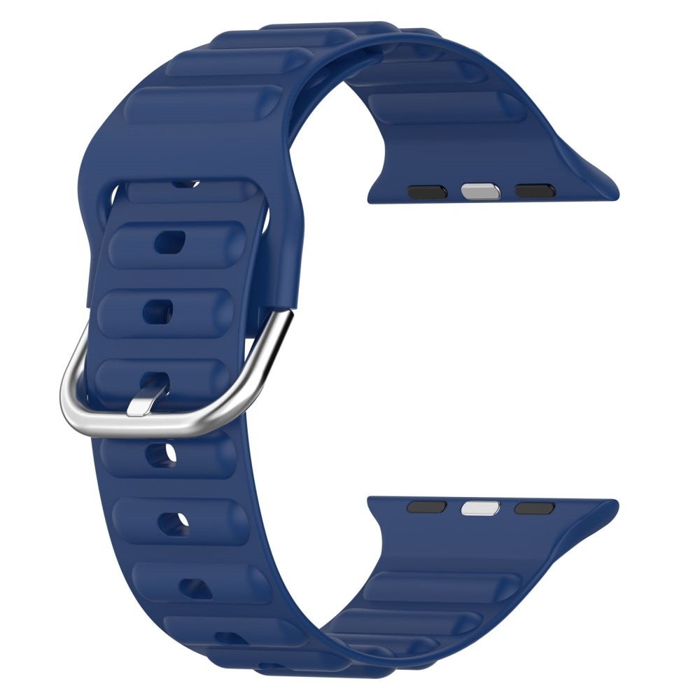 Apple Watch 45mm Series 8 Sportigt armband i silikon, mörkblå