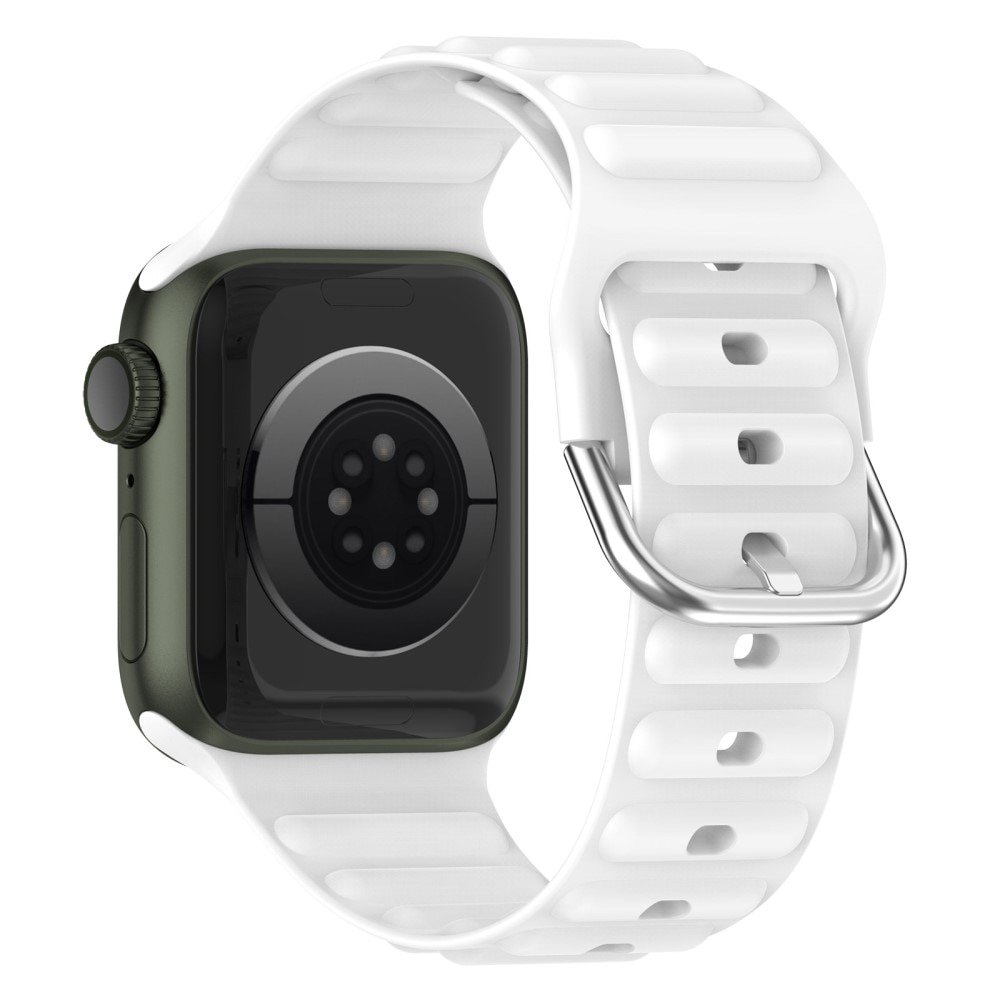 Apple Watch 41mm Series 9 Sportigt armband i silikon, vit