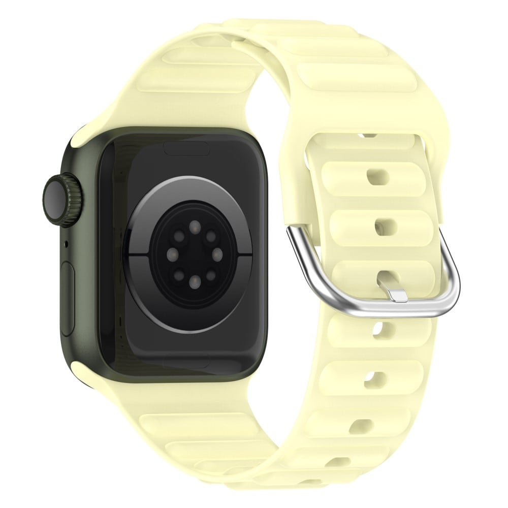 Apple Watch SE 44mm Sportigt armband i silikon, gul