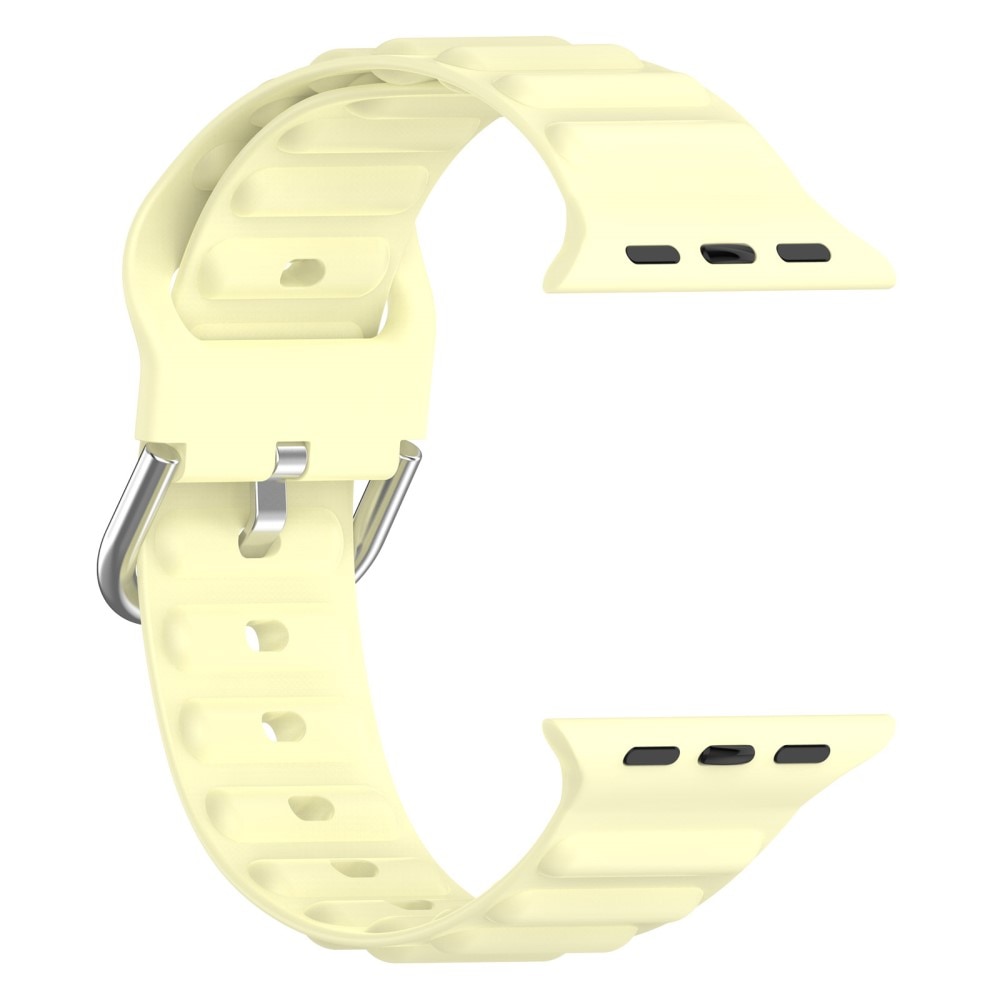 Apple Watch 38/40/41mm Sportigt armband i silikon, gul