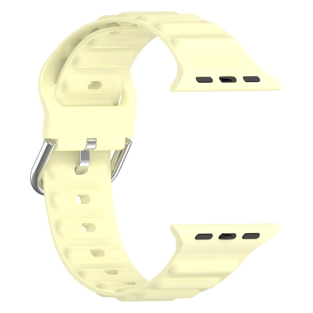 Apple Watch SE 44mm Sportigt armband i silikon, gul