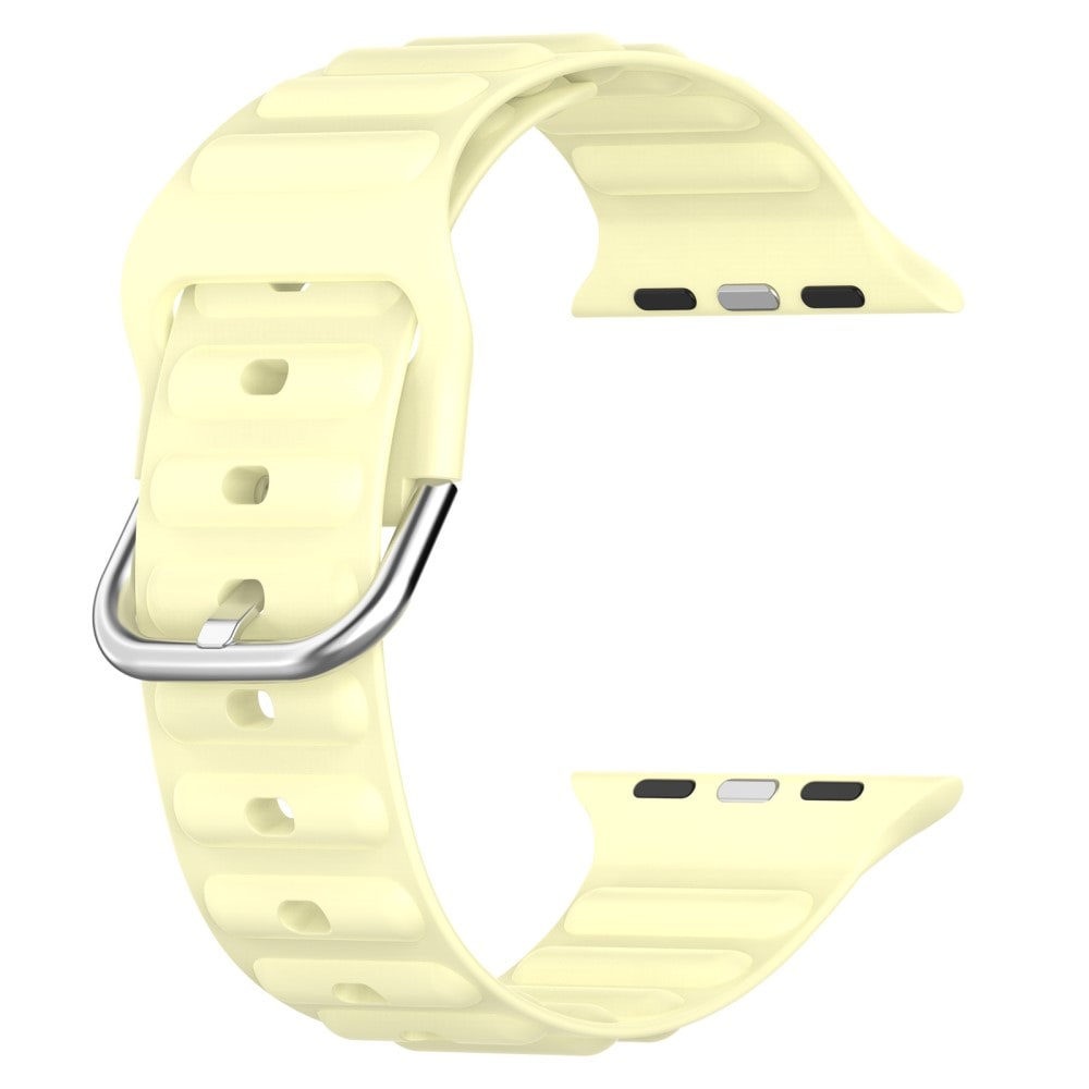 Apple Watch SE 44mm Sportigt armband i silikon, gul