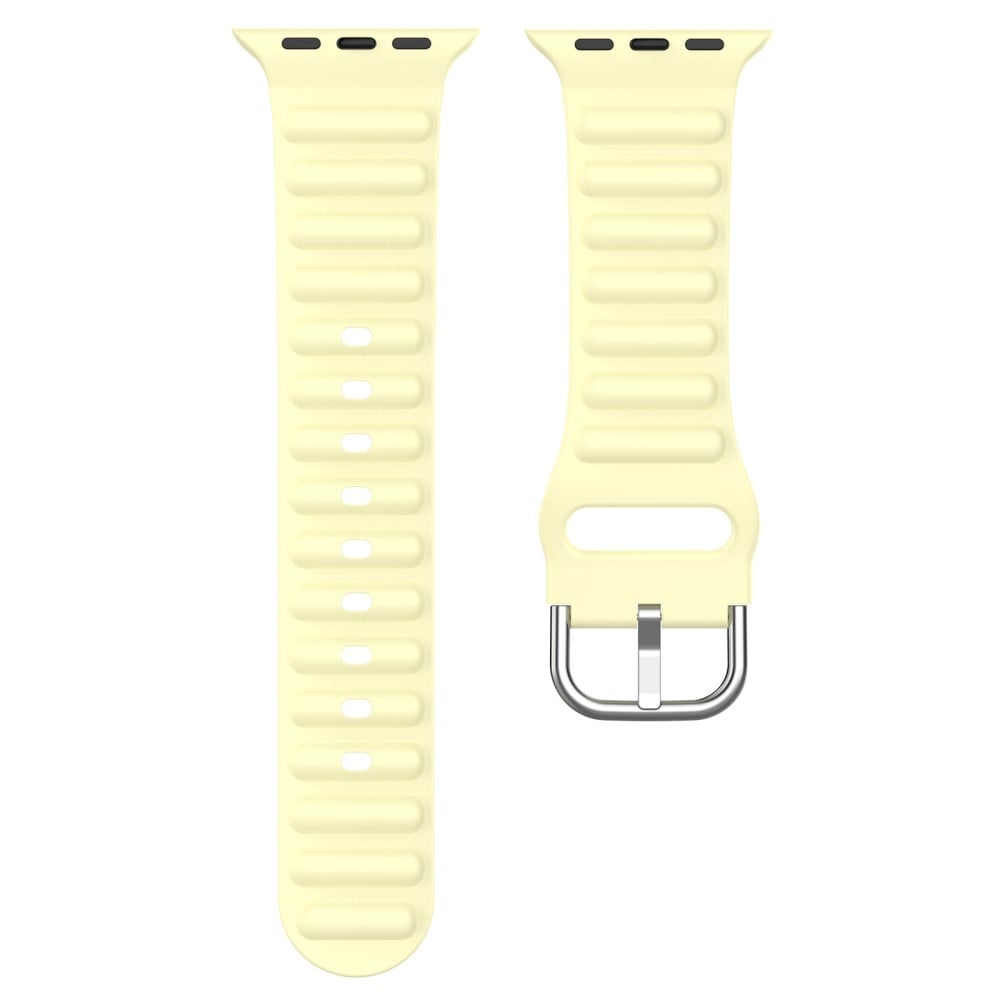 Apple Watch SE 44mm Sportigt armband i silikon, gul