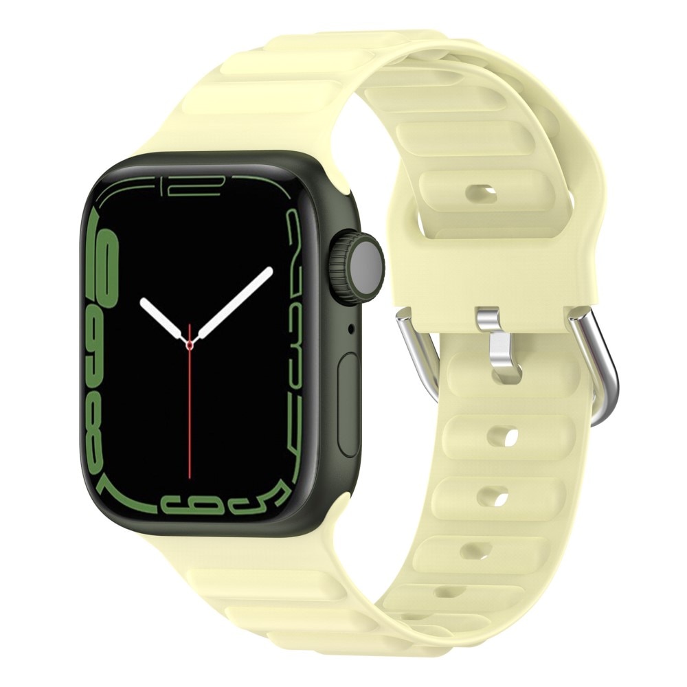 Apple Watch SE 44mm Sportigt armband i silikon, gul