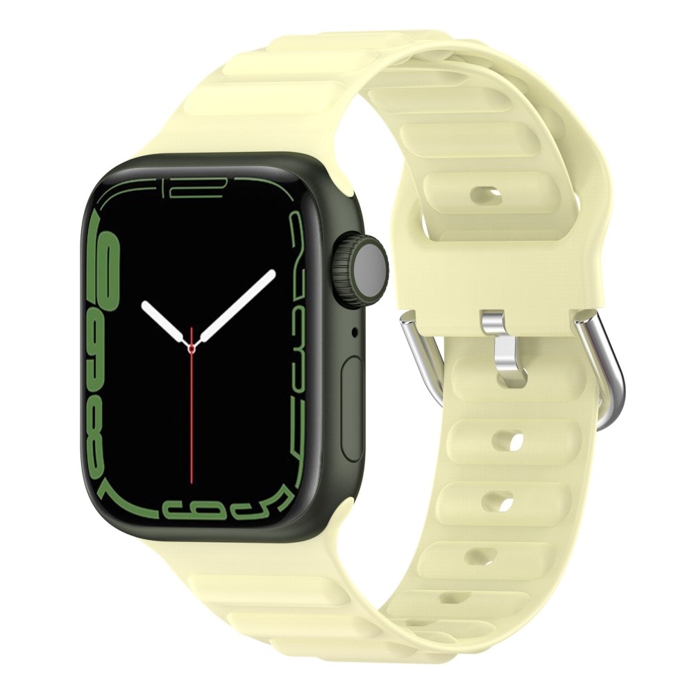 Apple Watch 38/40/41mm Sportigt armband i silikon, gul