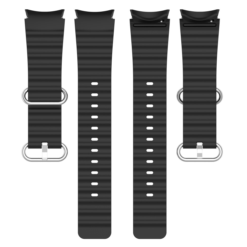Samsung Galaxy Watch 5 44mm Sportigt Full-fit armband i silikon, svart