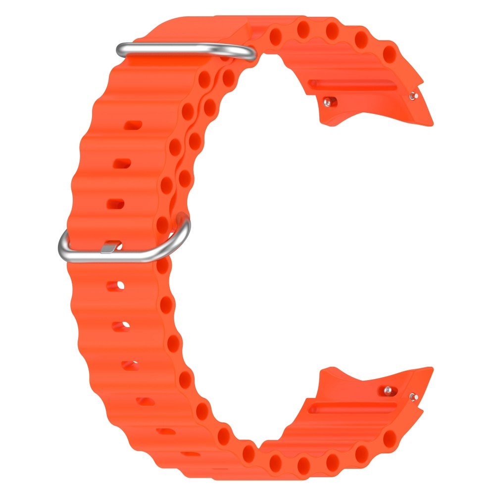Samsung Galaxy Watch 6 40mm Sportigt Full-fit armband i silikon, orange