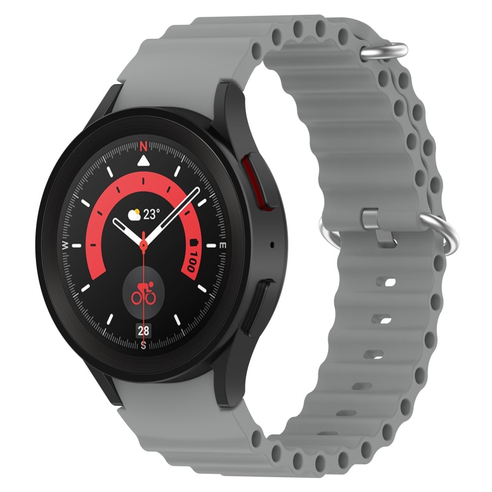 Samsung Galaxy Watch 6 Classic 43mm Sportigt Full-fit armband i silikon, grå