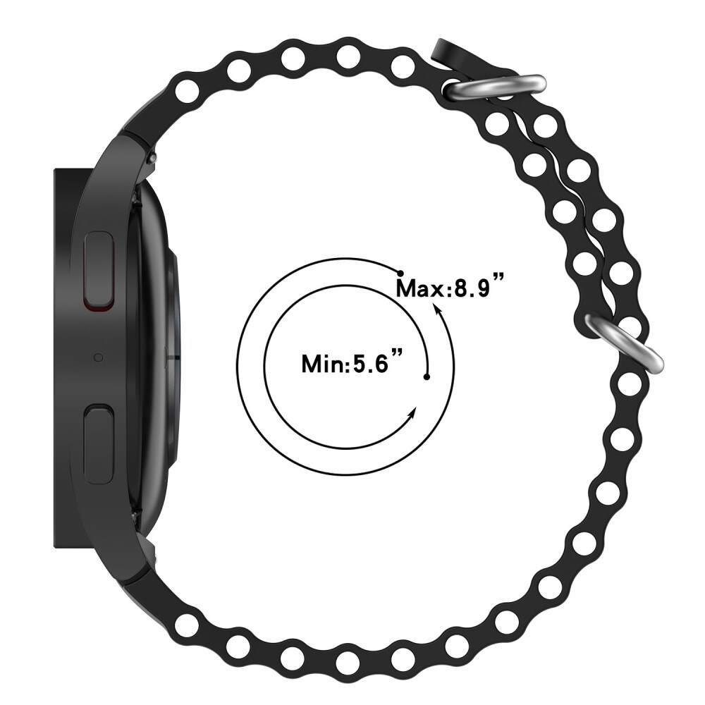 Samsung Galaxy Watch 6 40mm Sportigt Full-fit armband i silikon, röd