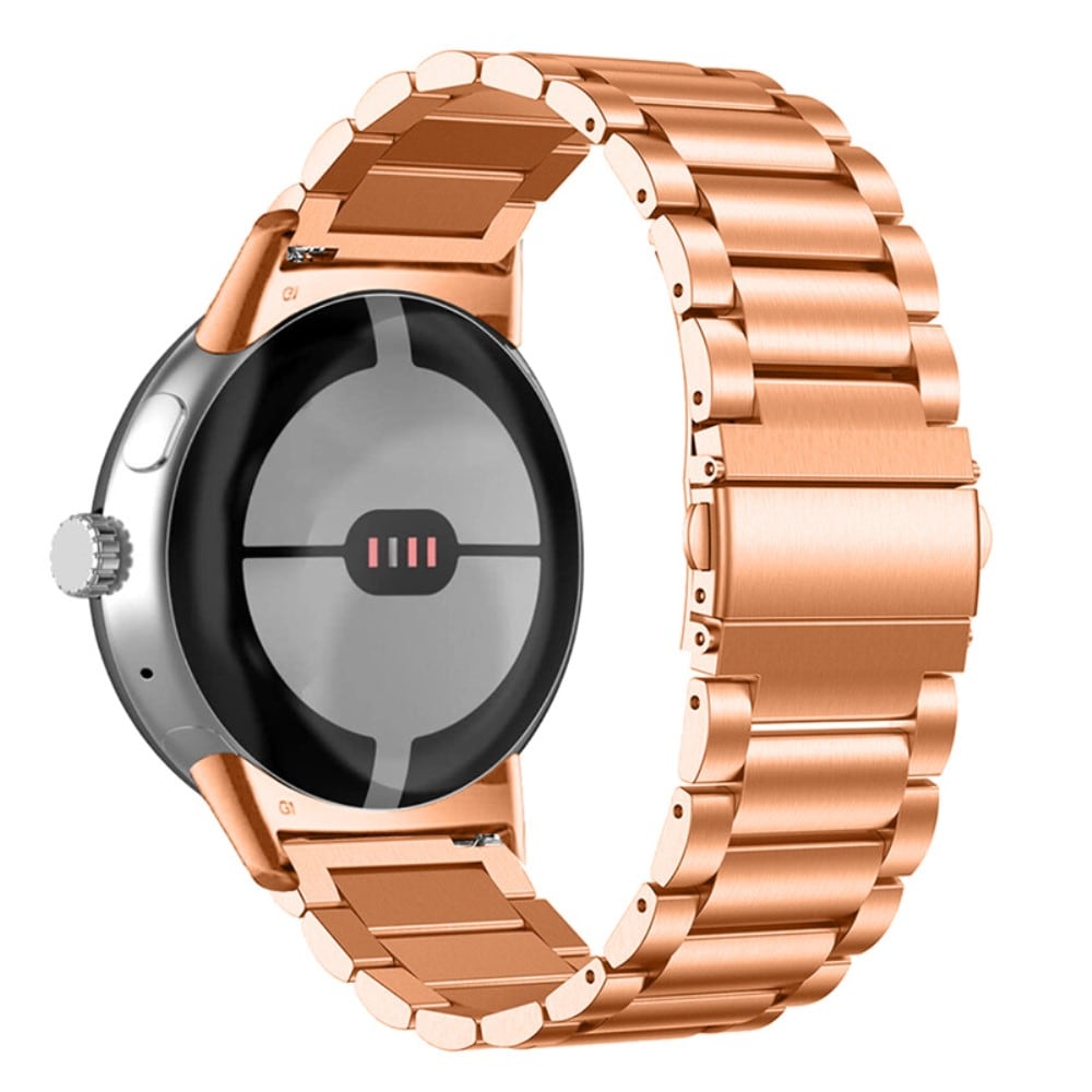 Google Pixel Watch Stilrent länkarmband i metall, roséguld