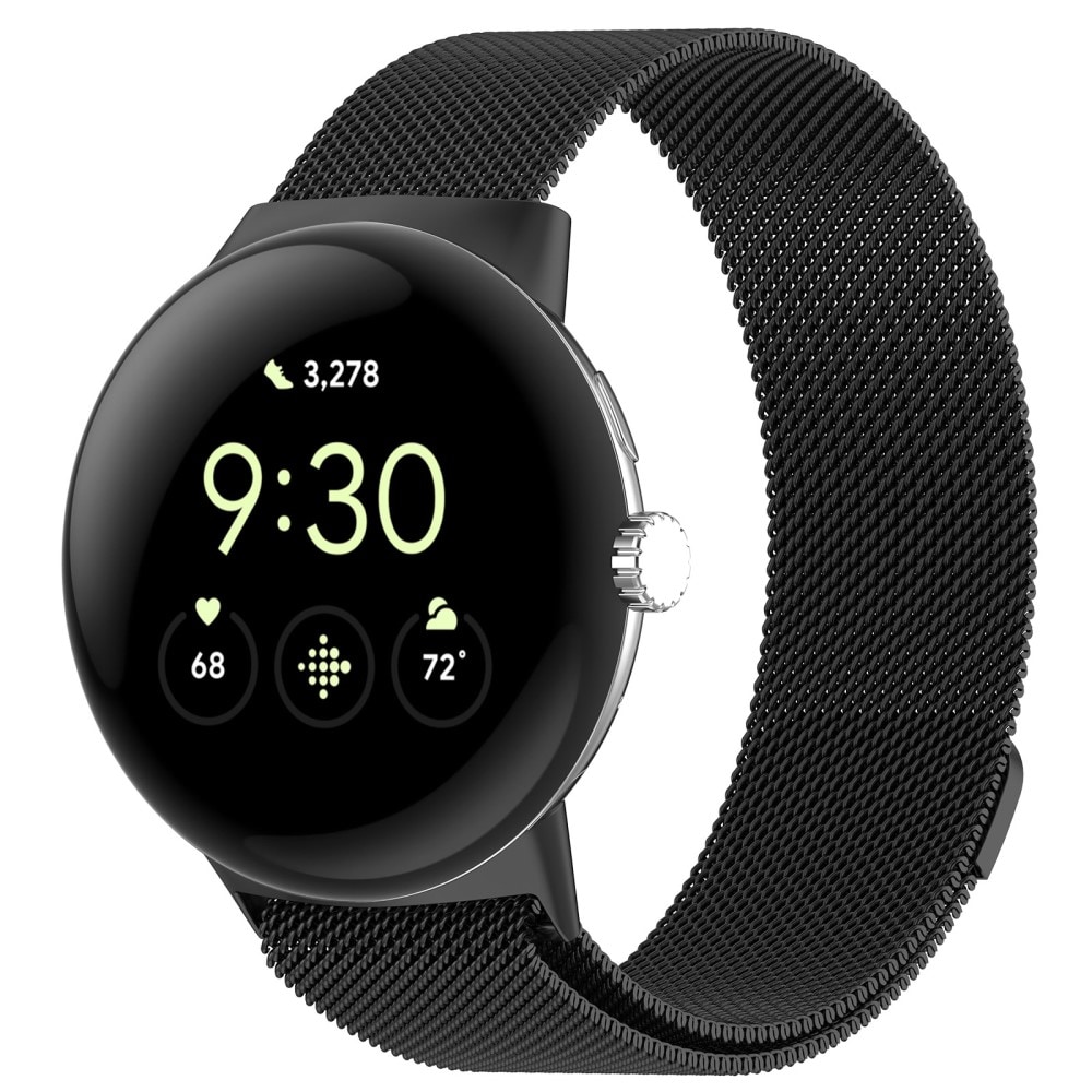 Google Pixel Watch 2 Armband Milanese Loop, svart