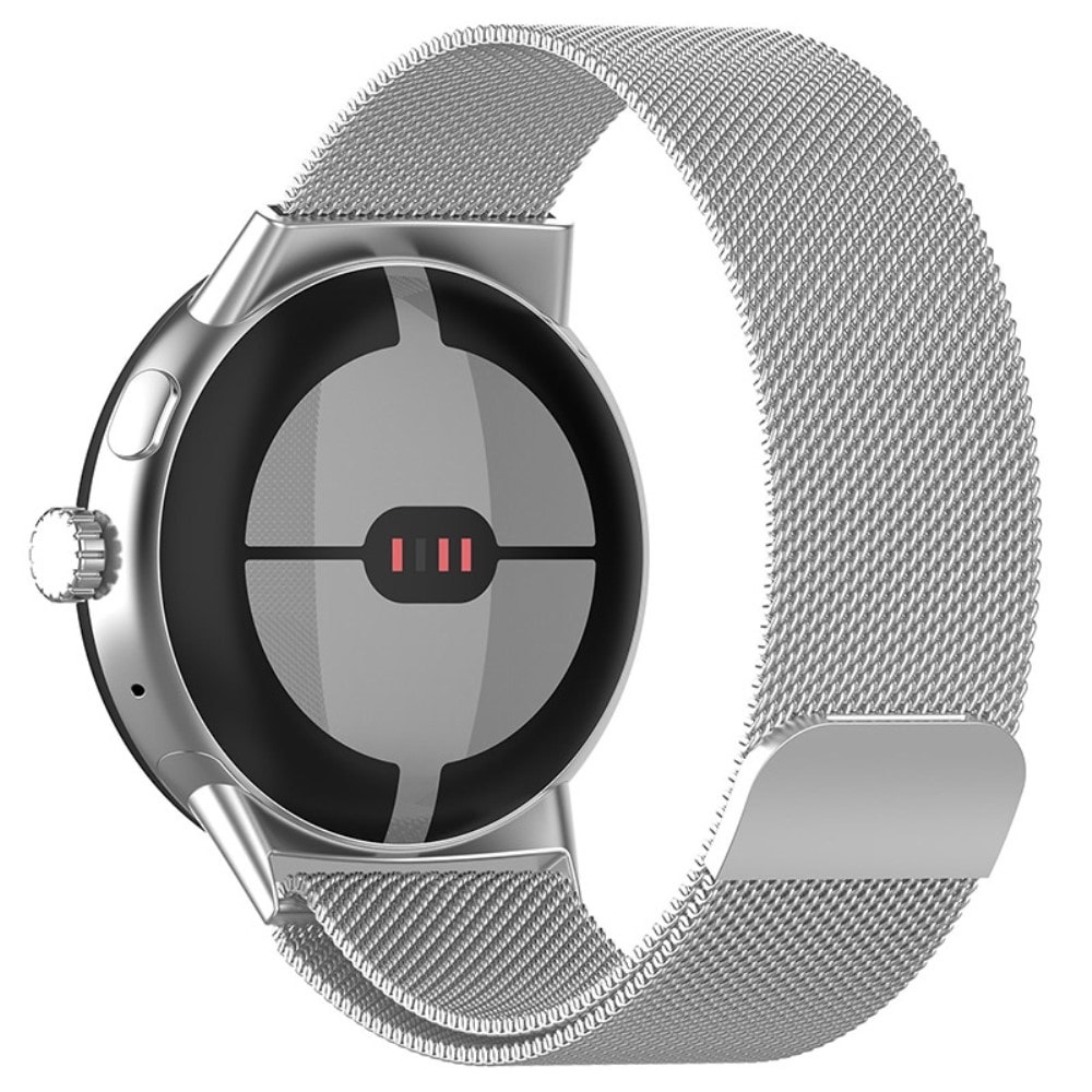 Google Pixel Watch 2 Armband Milanese Loop, silver