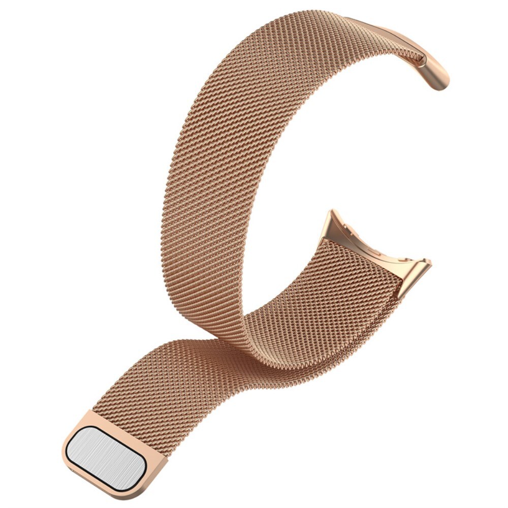 Google Pixel Watch Armband Milanese Loop, roséguld