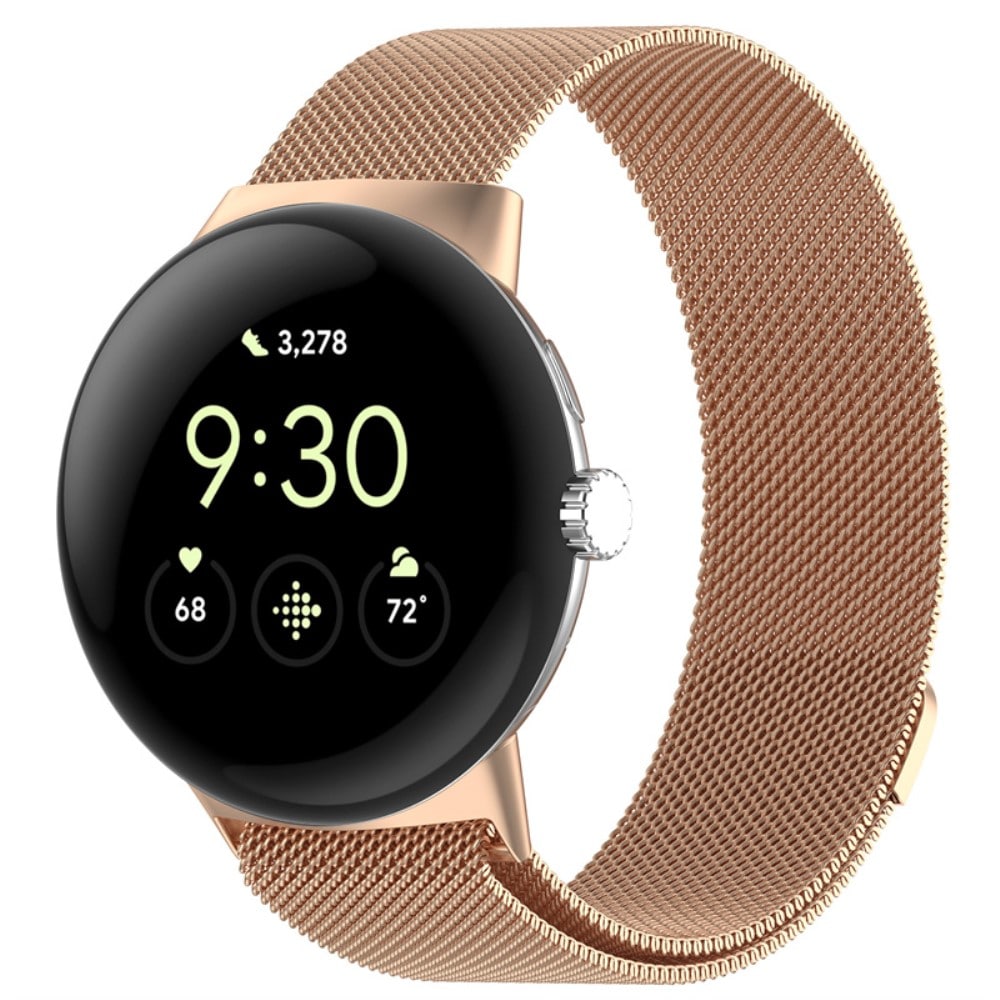 Google Pixel Watch 2 Armband Milanese Loop, roséguld