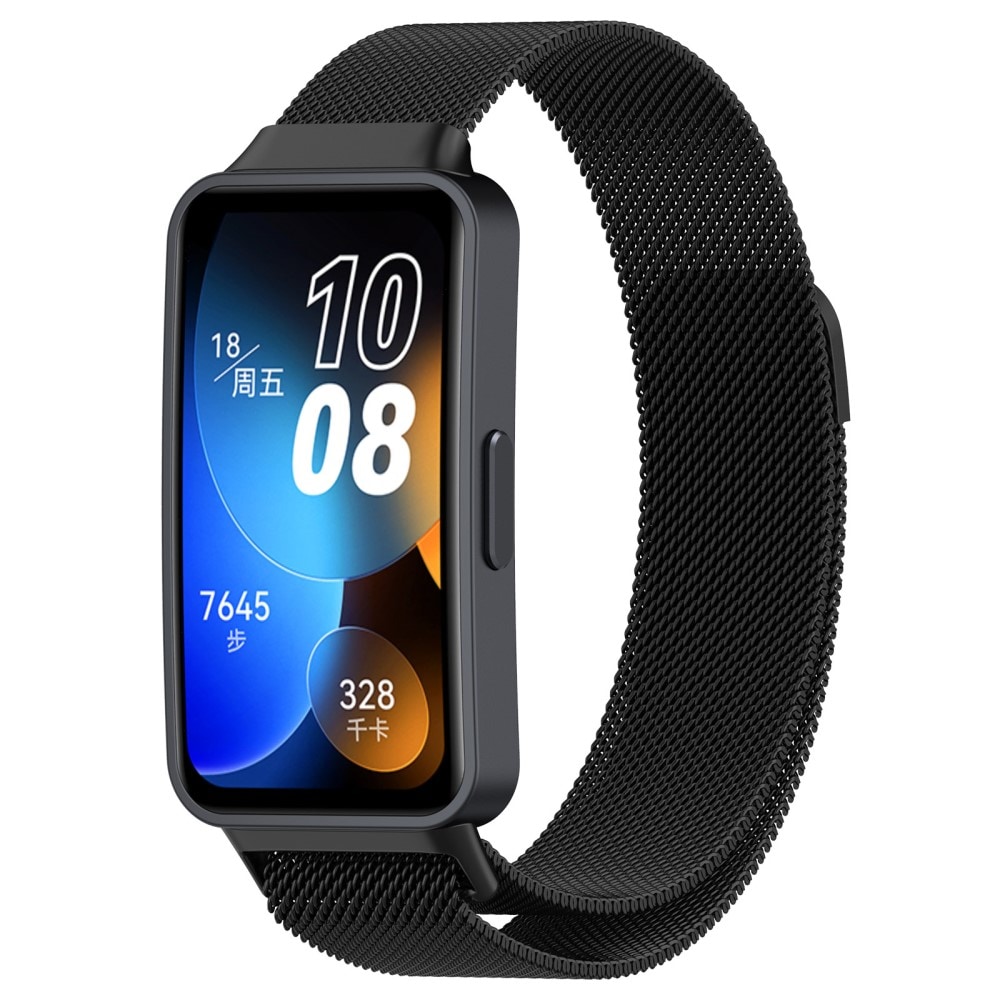 Huawei Band 8 Armband Milanese Loop, svart