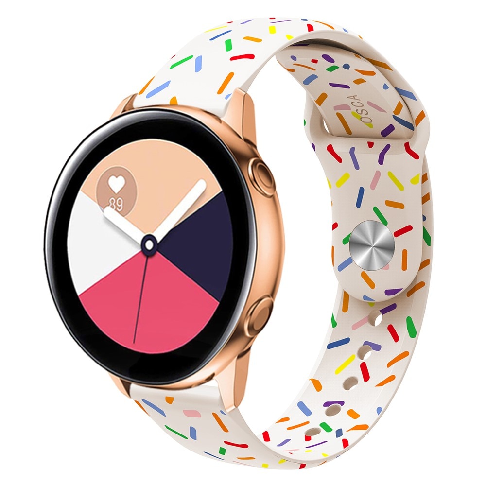 OnePlus Watch 2 Armband i silikon, vit strössel