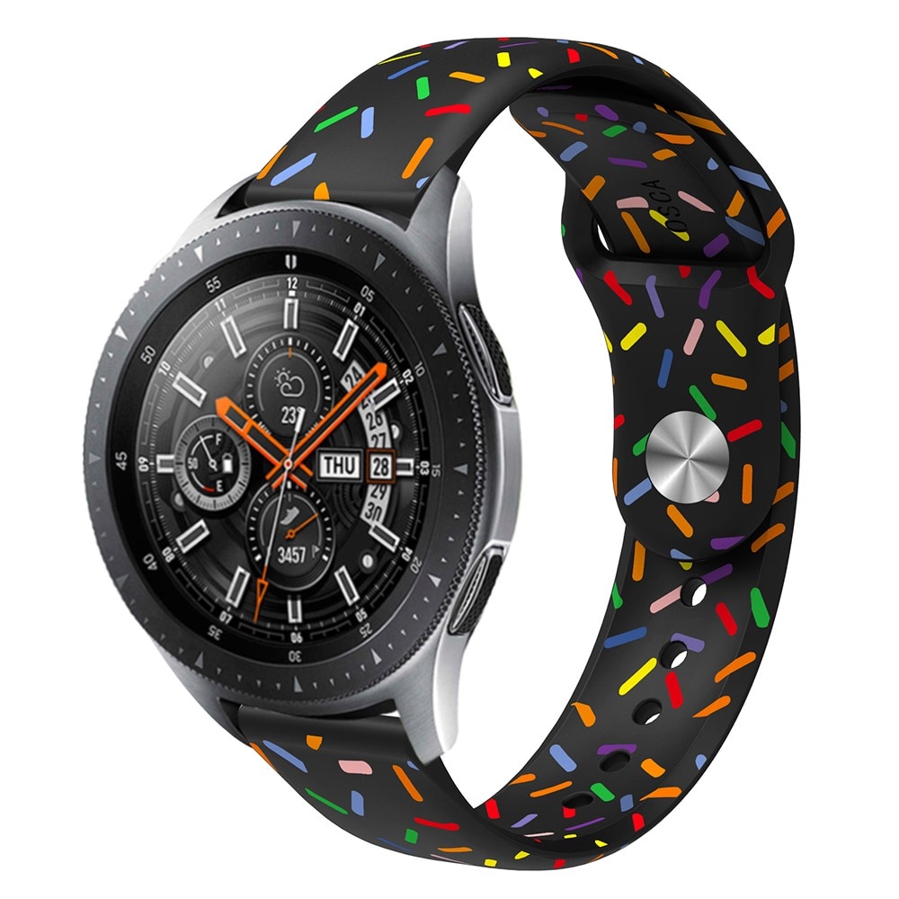 OnePlus Watch 2 Armband i silikon, svart strössel