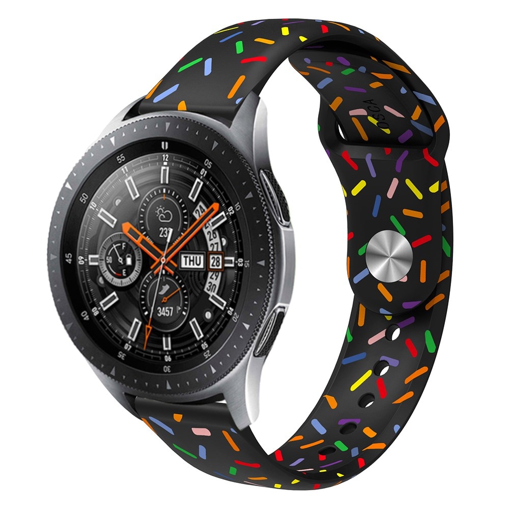 Samsung Galaxy Watch 5 Pro 45mm Armband i silikon, svart strössel