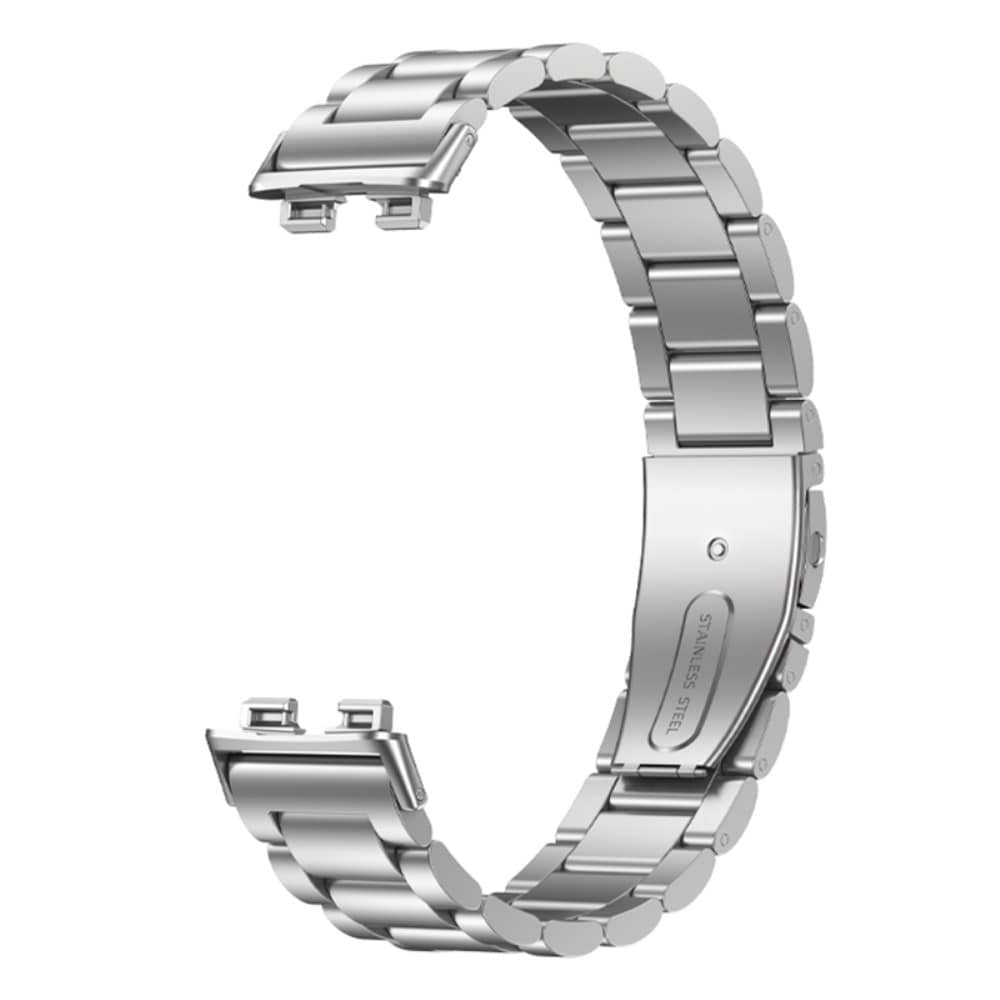 Huawei Band 8 Stilrent länkarmband i metall, silver