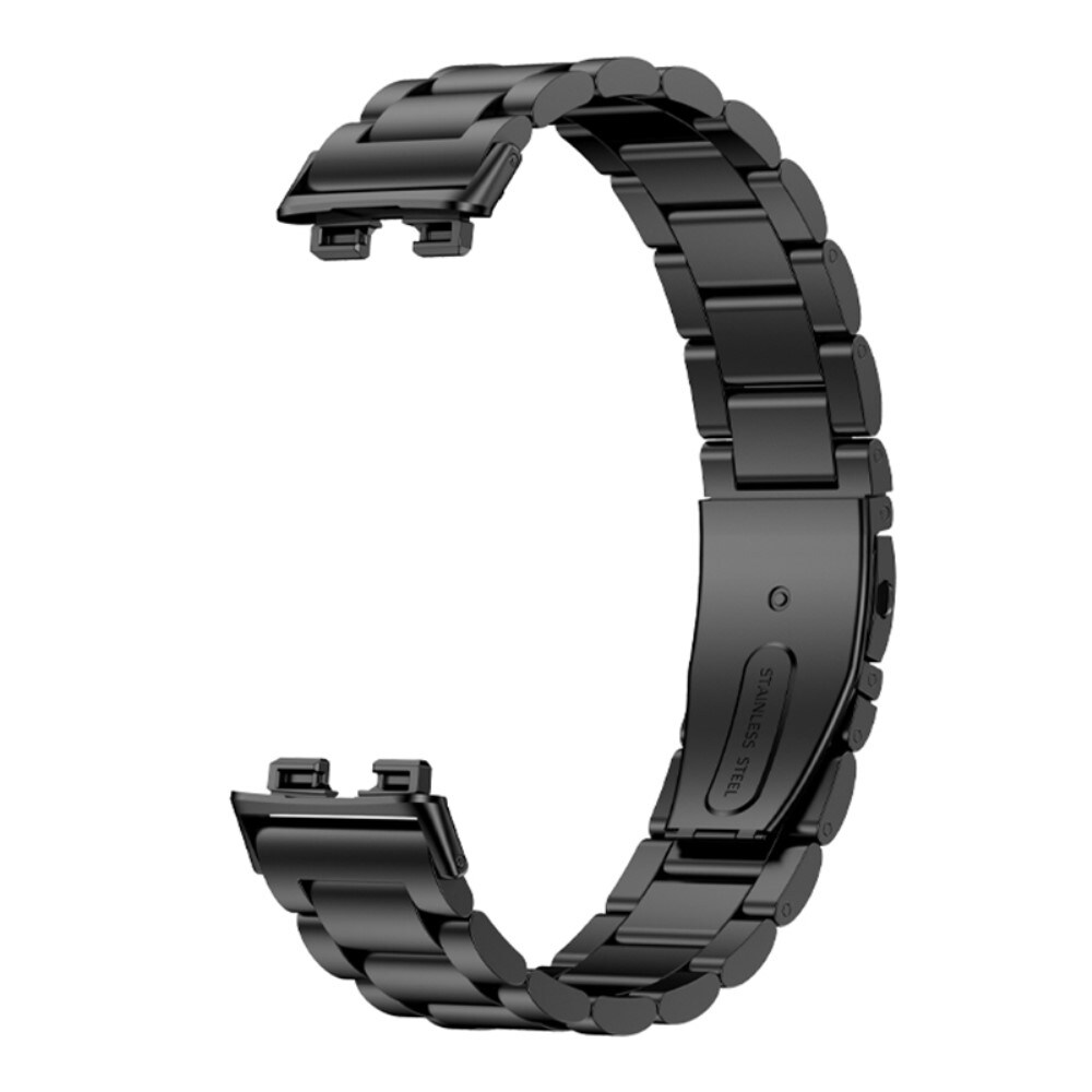 Huawei Band 8 Stilrent länkarmband i metall, svart