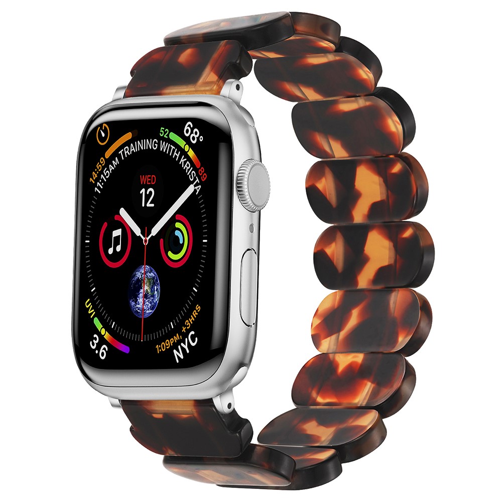 Apple Watch 45mm Series 8 Flexibelt Armband i resin, brun