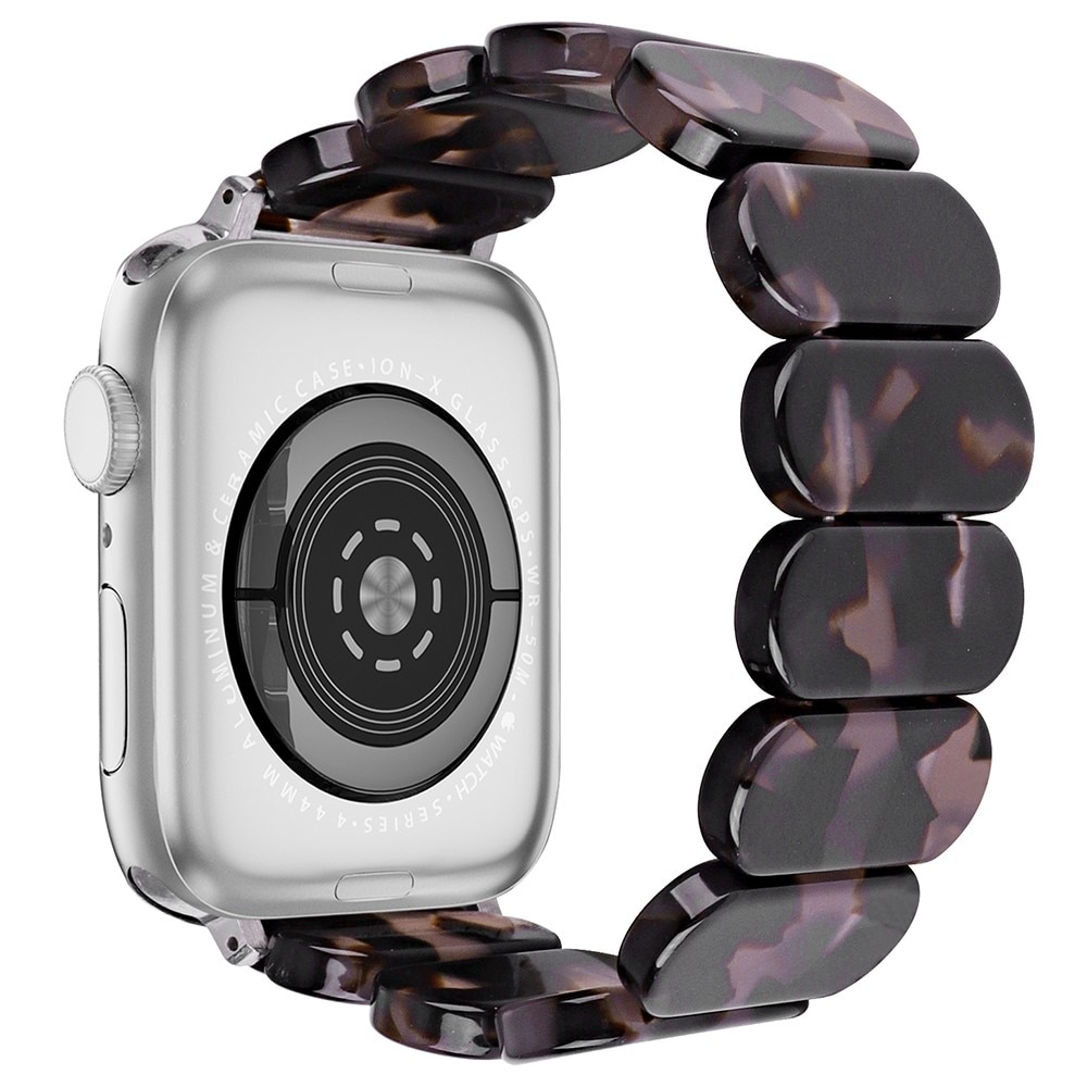 Apple Watch 44mm Flexibelt Armband i resin, svart/grå