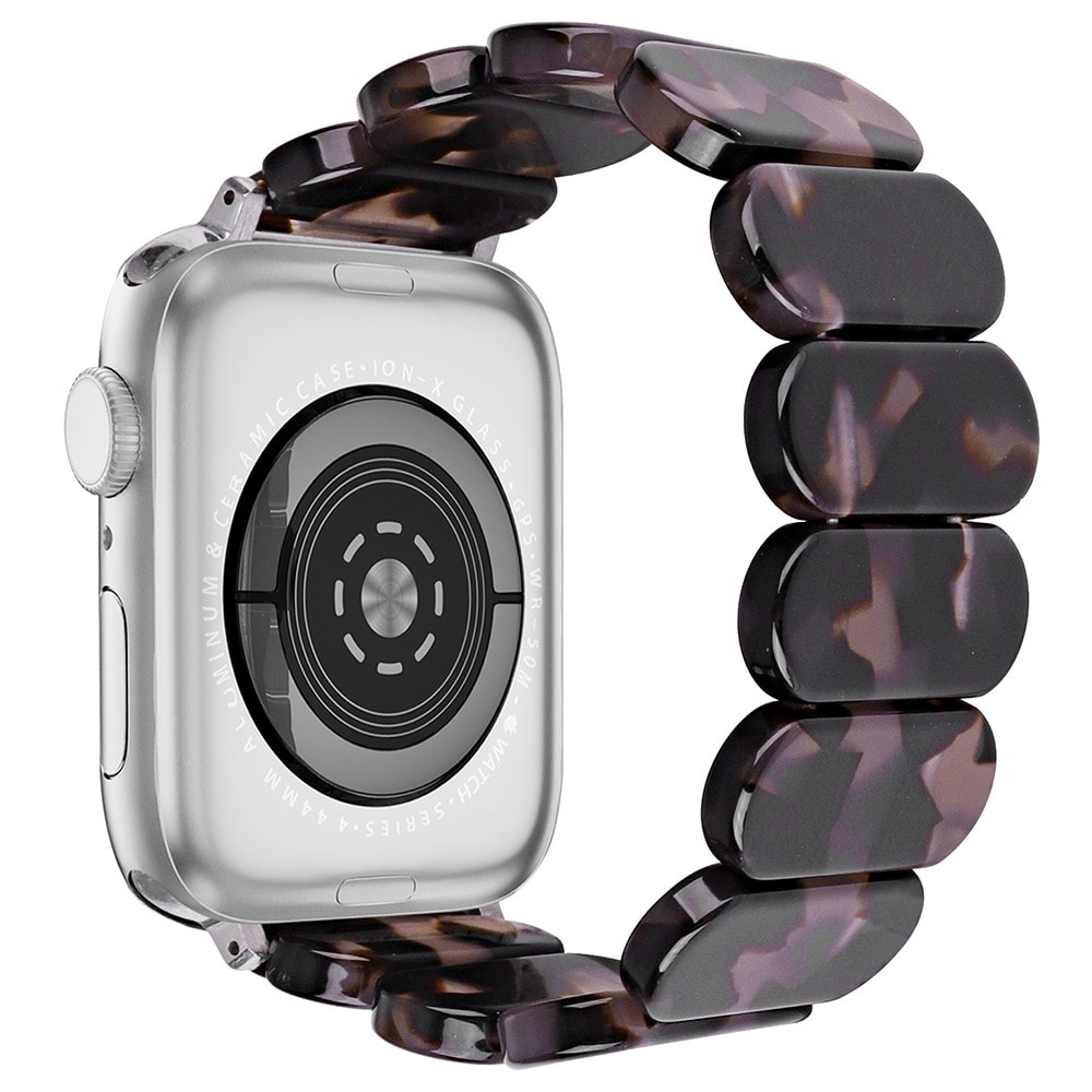 Apple Watch 40mm Flexibelt Armband i resin, svart/grå