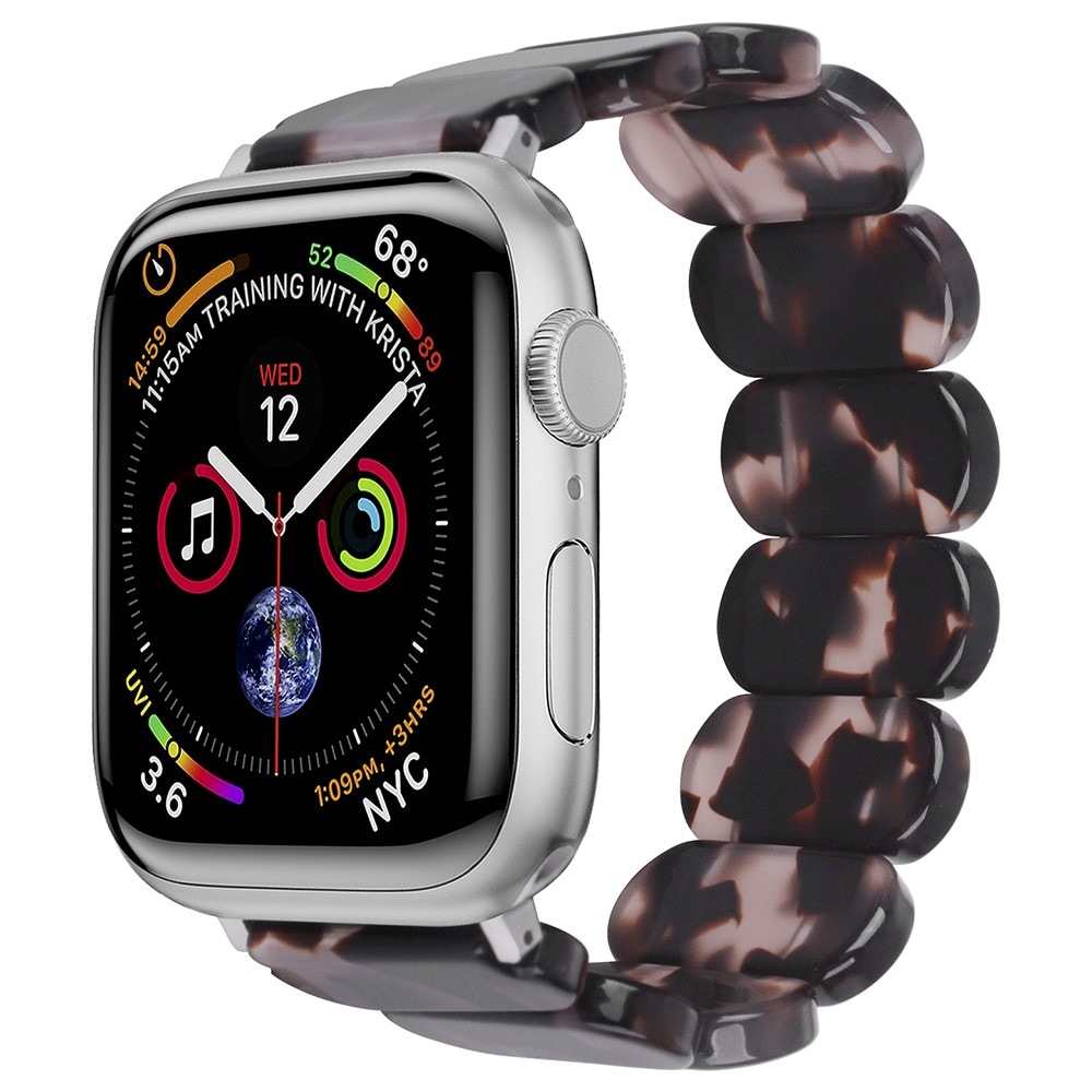 Apple Watch 41mm Series 9 Flexibelt Armband i resin, svart/grå