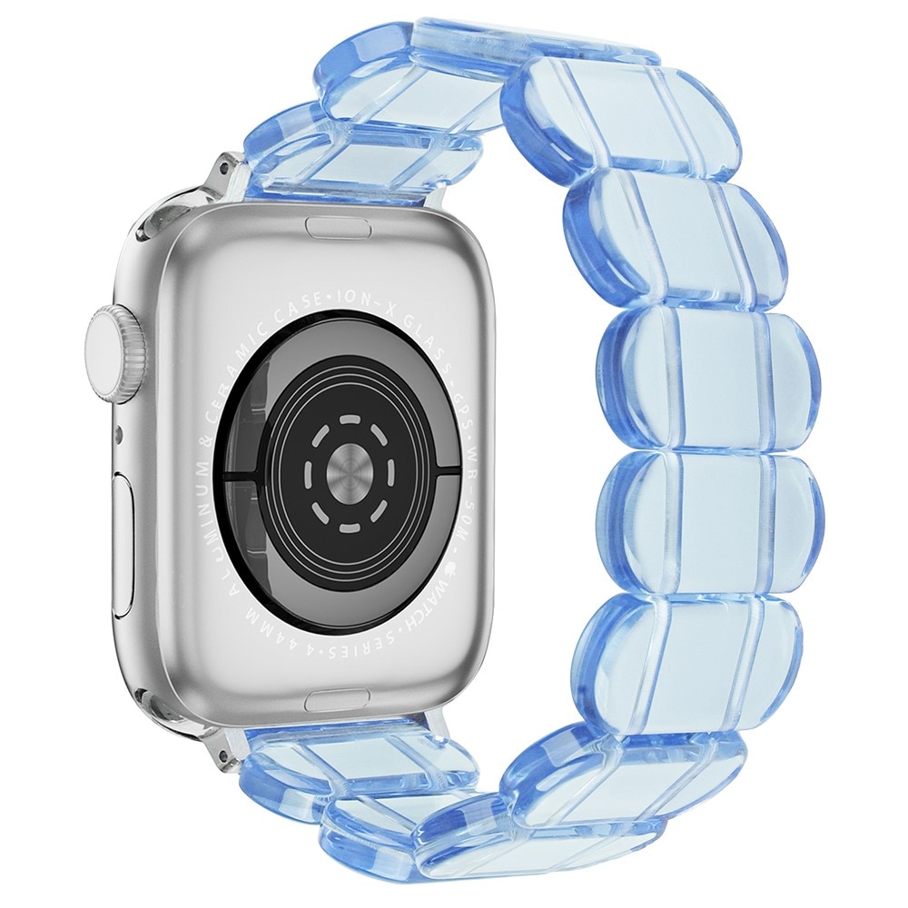 Apple Watch 44mm Flexibelt Armband i resin, blå