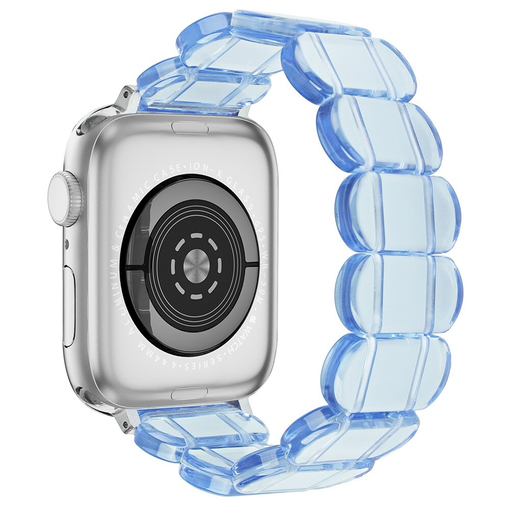 Apple Watch 45mm Series 7 Flexibelt Armband i resin, blå