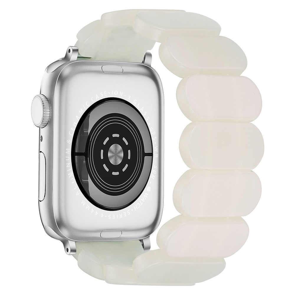 Apple Watch 40mm Flexibelt Armband i resin, vit