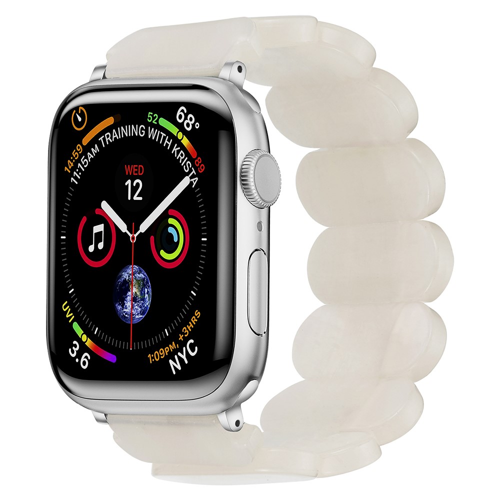 Apple Watch 38mm Flexibelt Armband i resin, vit