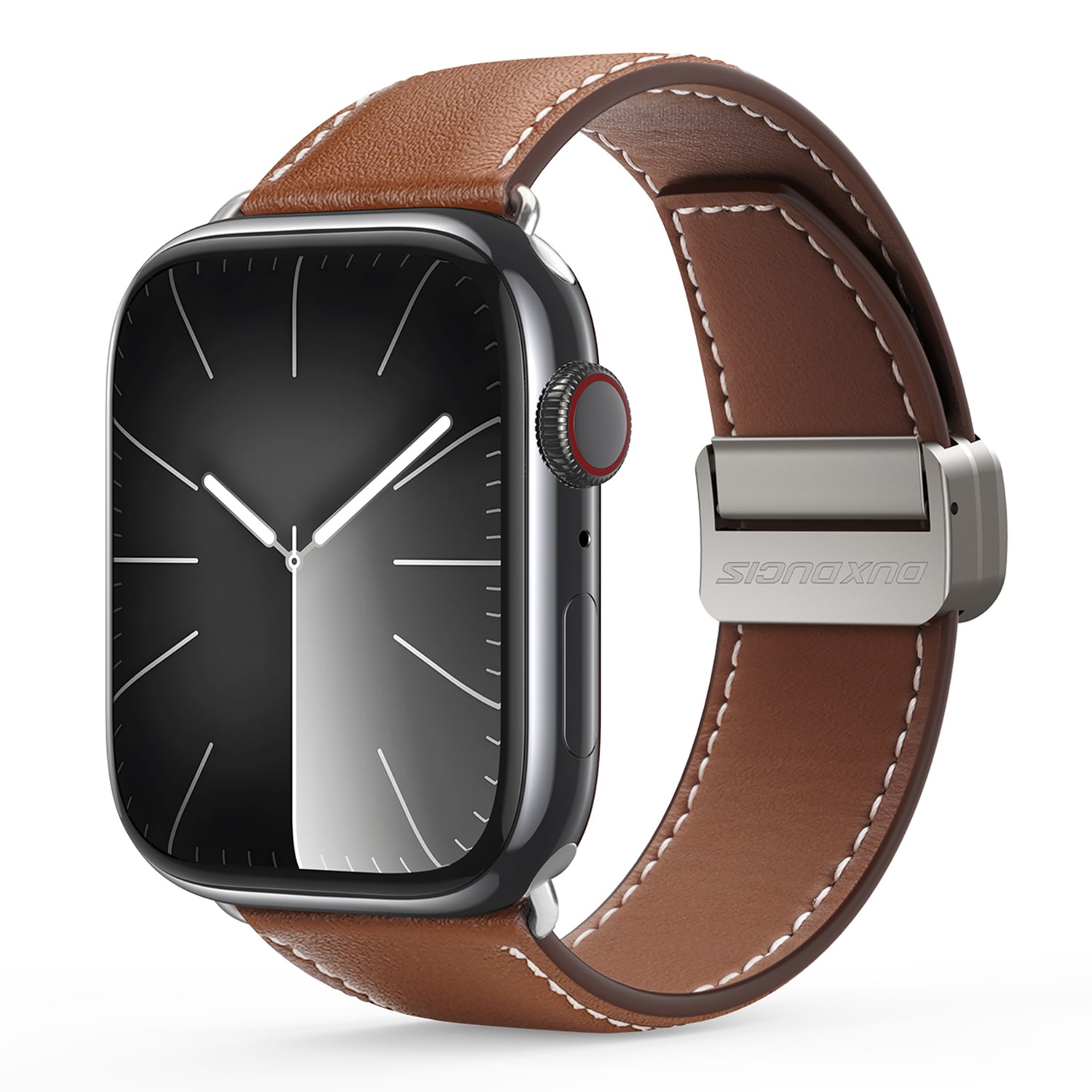 Apple Watch Series 4-6 44mm Armband i läder, Brun