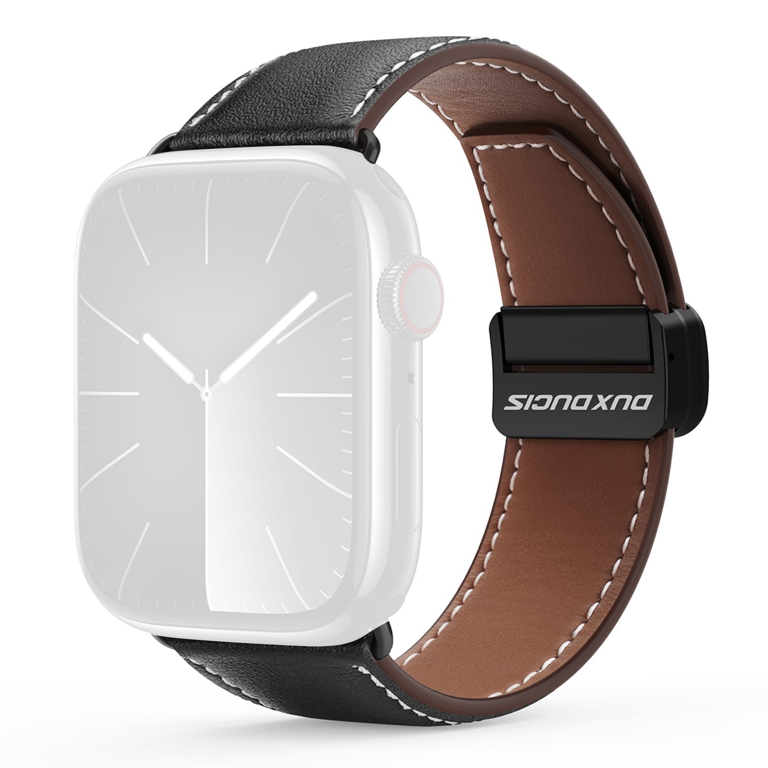 Apple Watch Series 4-6 44mm Armband i läder, Brun