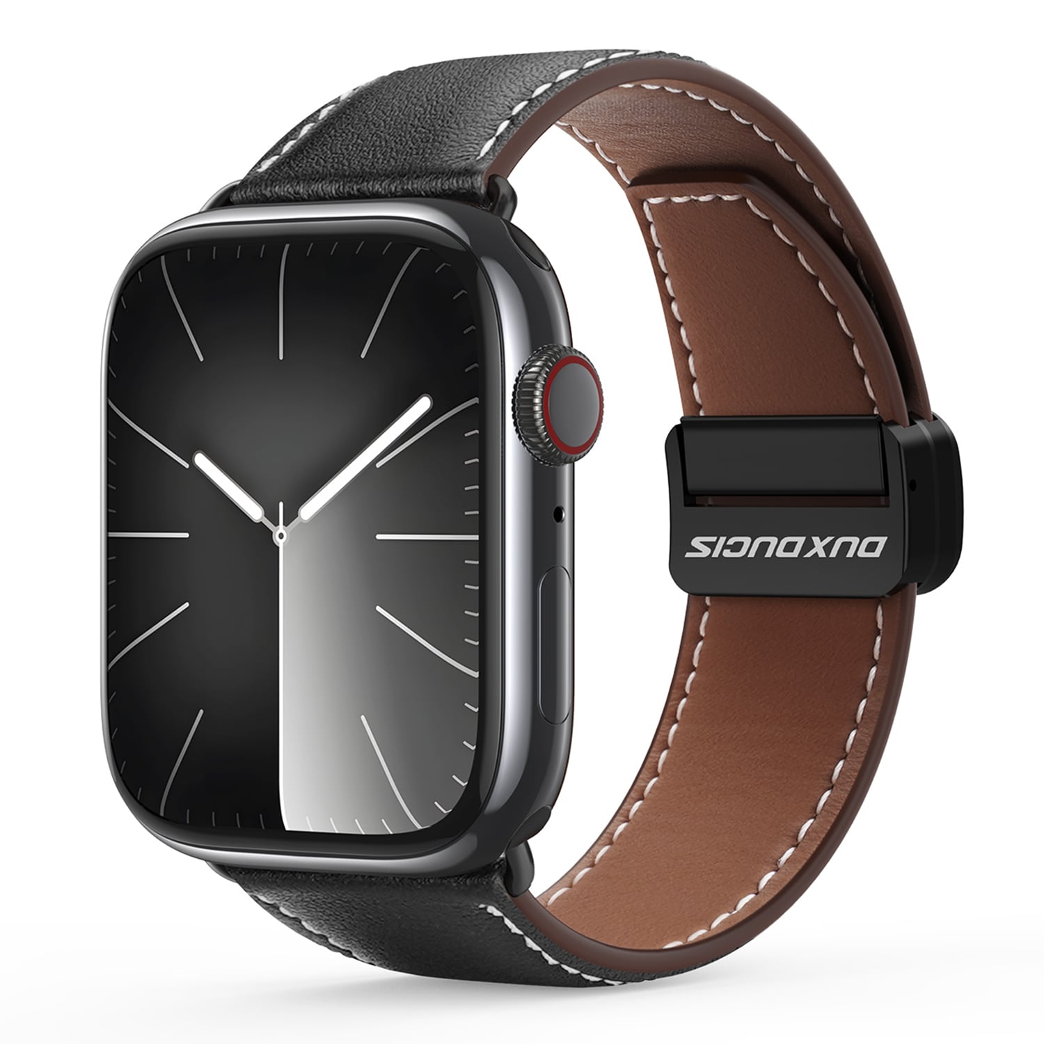 Apple Watch Series 4-6 44mm Armband i läder, Brun