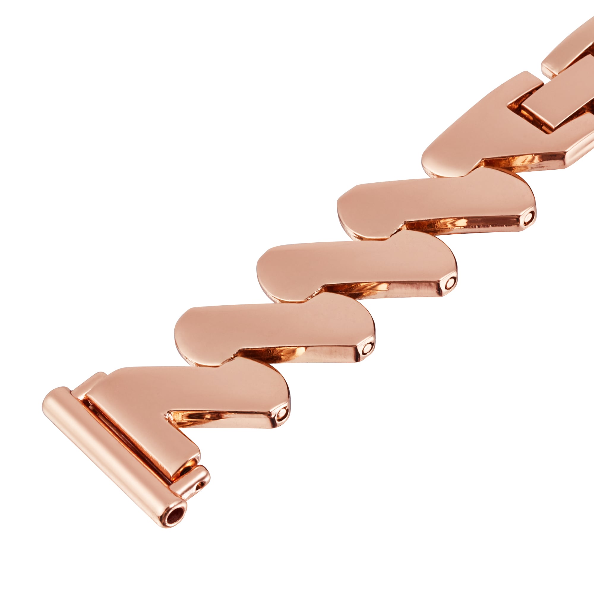 Withings Steel HR 36mm Elegant länkarmband med vågmönster, roséguld