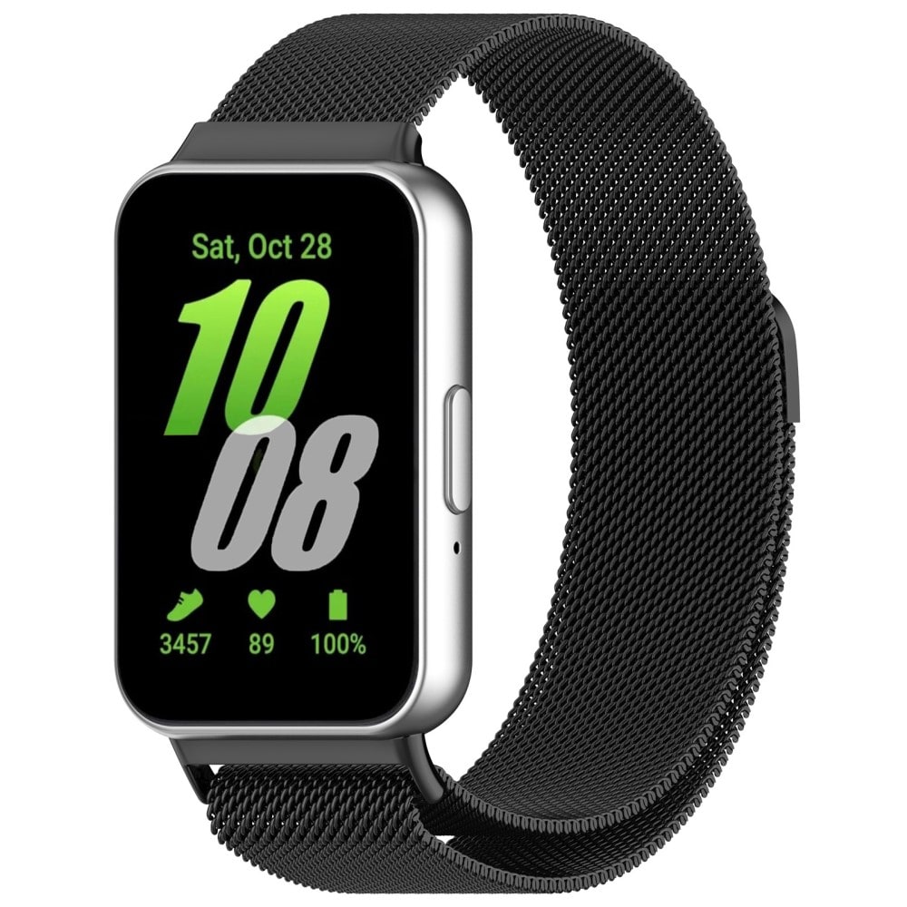 Samsung Galaxy Fit 3 Armband Milanese Loop, svart