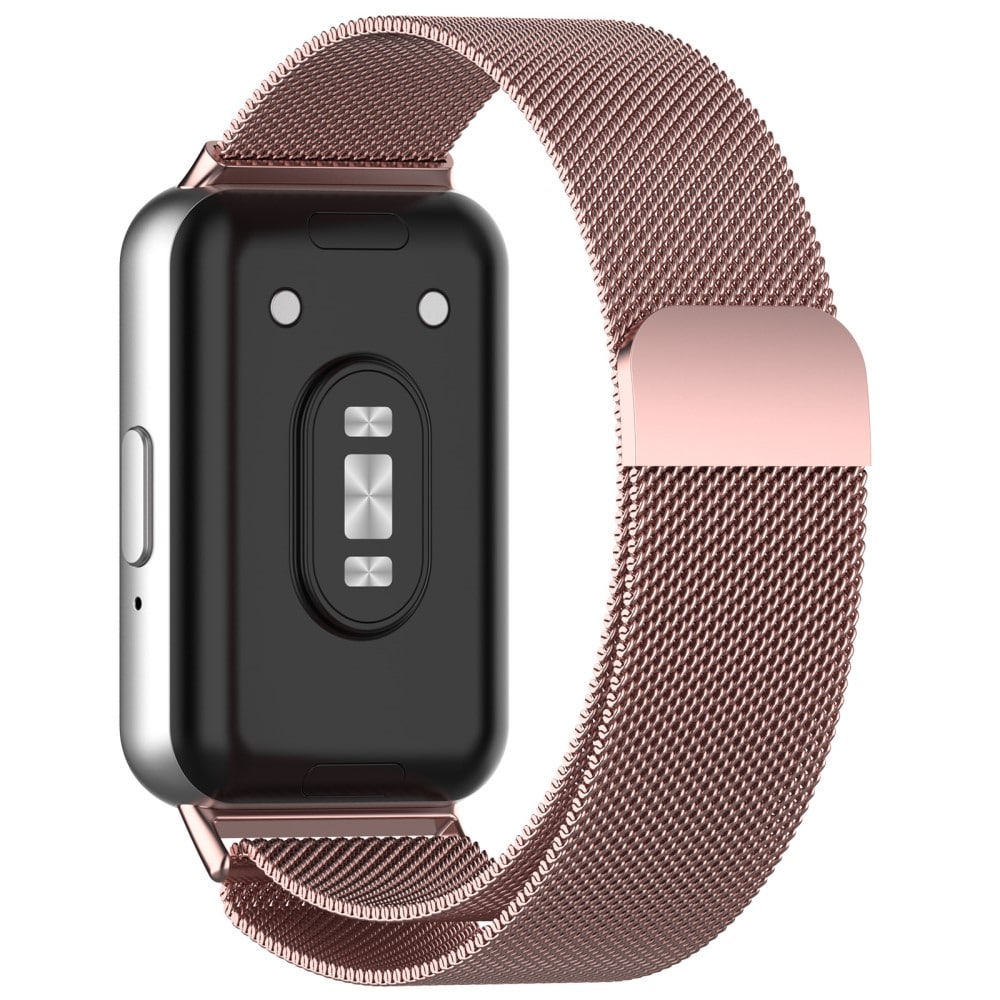 Samsung Galaxy Fit 3 Armband Milanese Loop, rosa guld