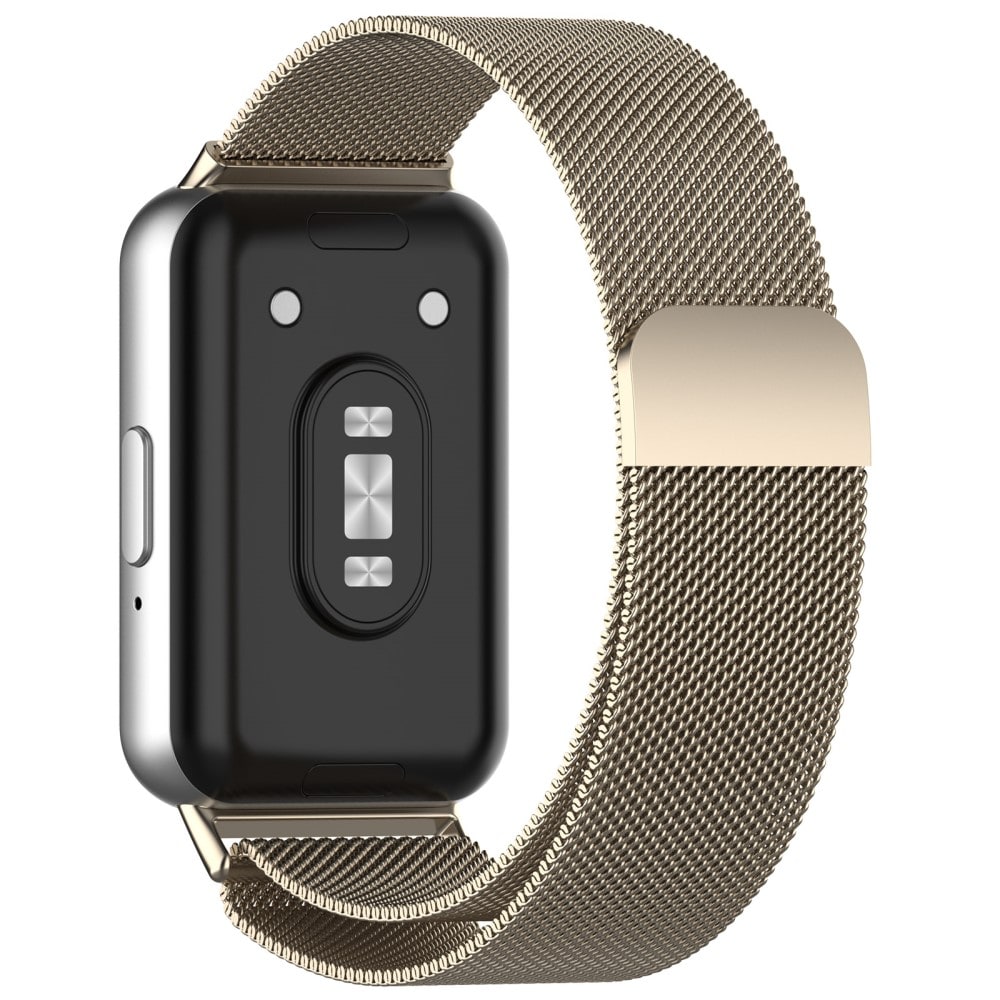 Samsung Galaxy Fit 3 Armband Milanese Loop, champagneguld