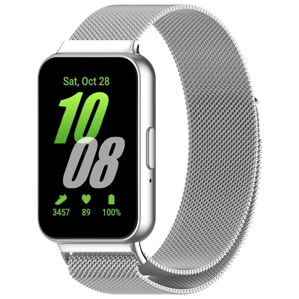 Samsung Galaxy Fit 3 Armband Milanese Loop, silver