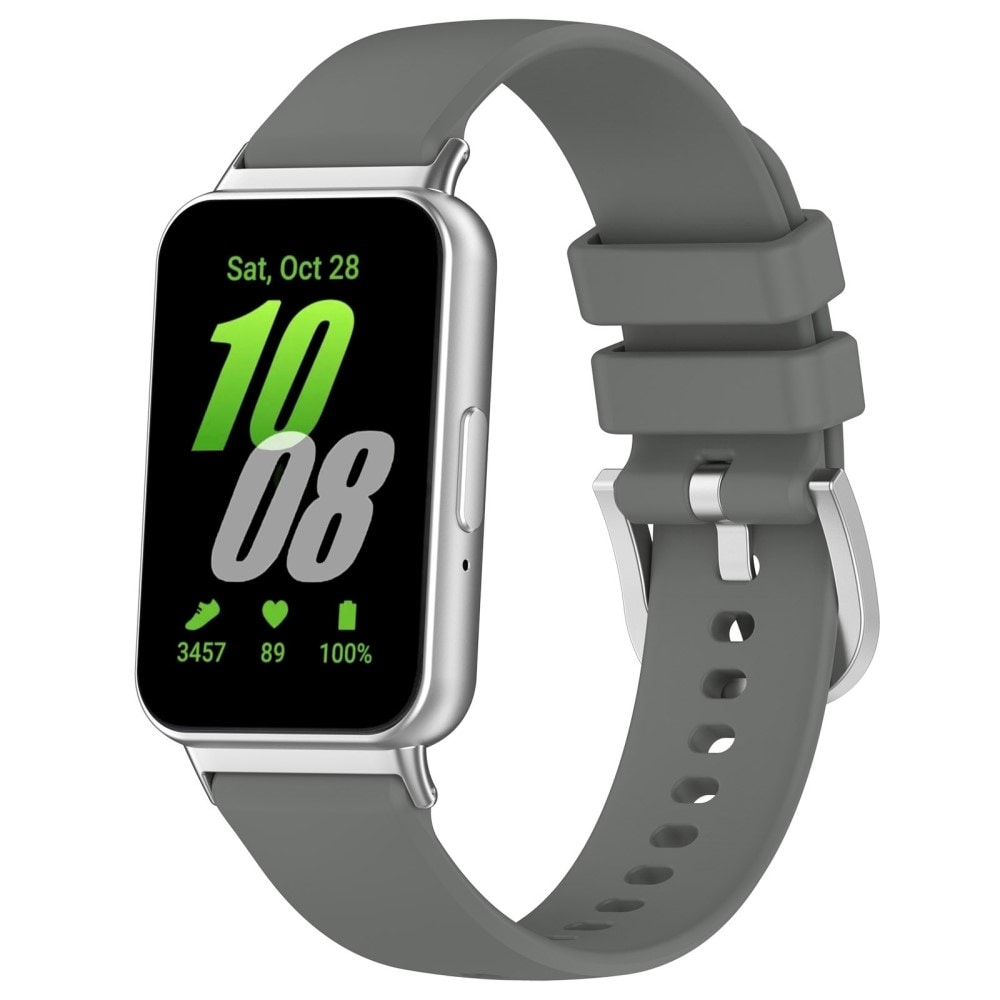 Samsung Galaxy Fit 3 Armband i silikon, mörkgrå