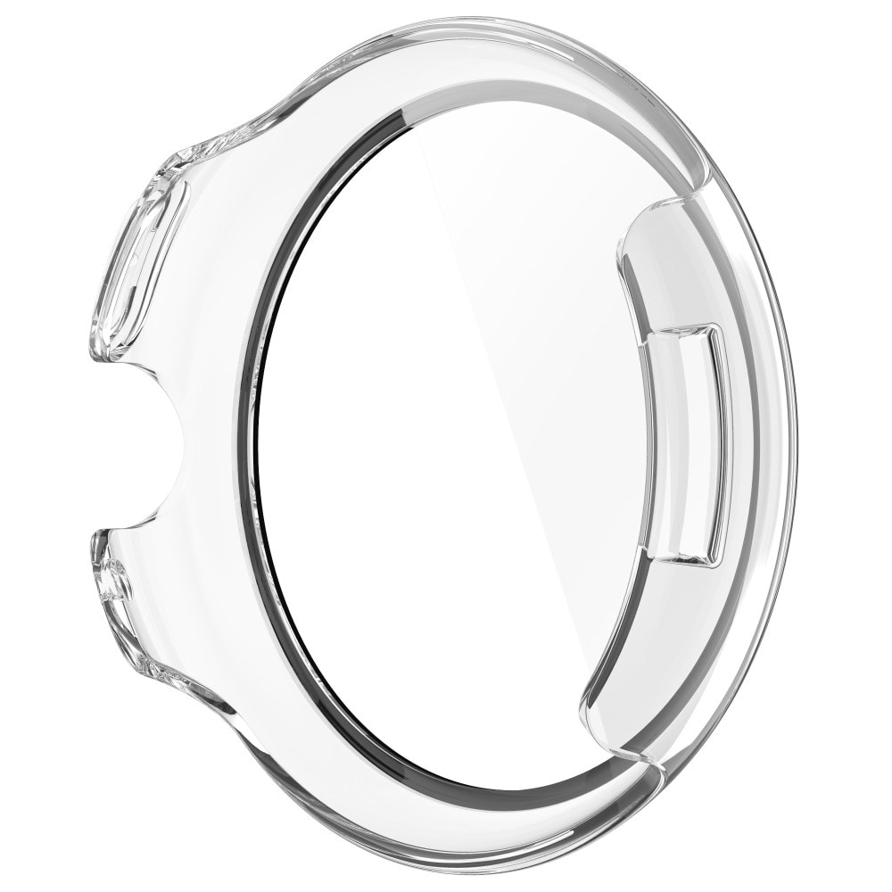 Google Pixel Watch 3 45mm Heltäckande skal med inbyggt skärmskydd, Genomskinlig