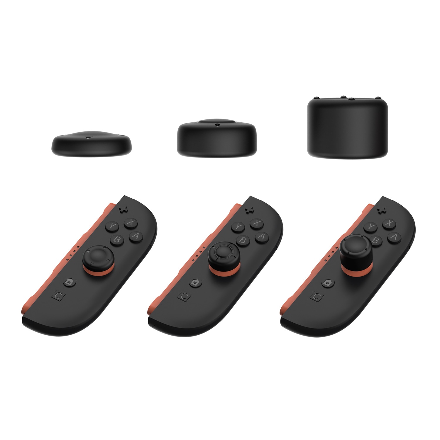 Nintendo Switch 2 6-pack Joystick knappskydd i silikon, Svart