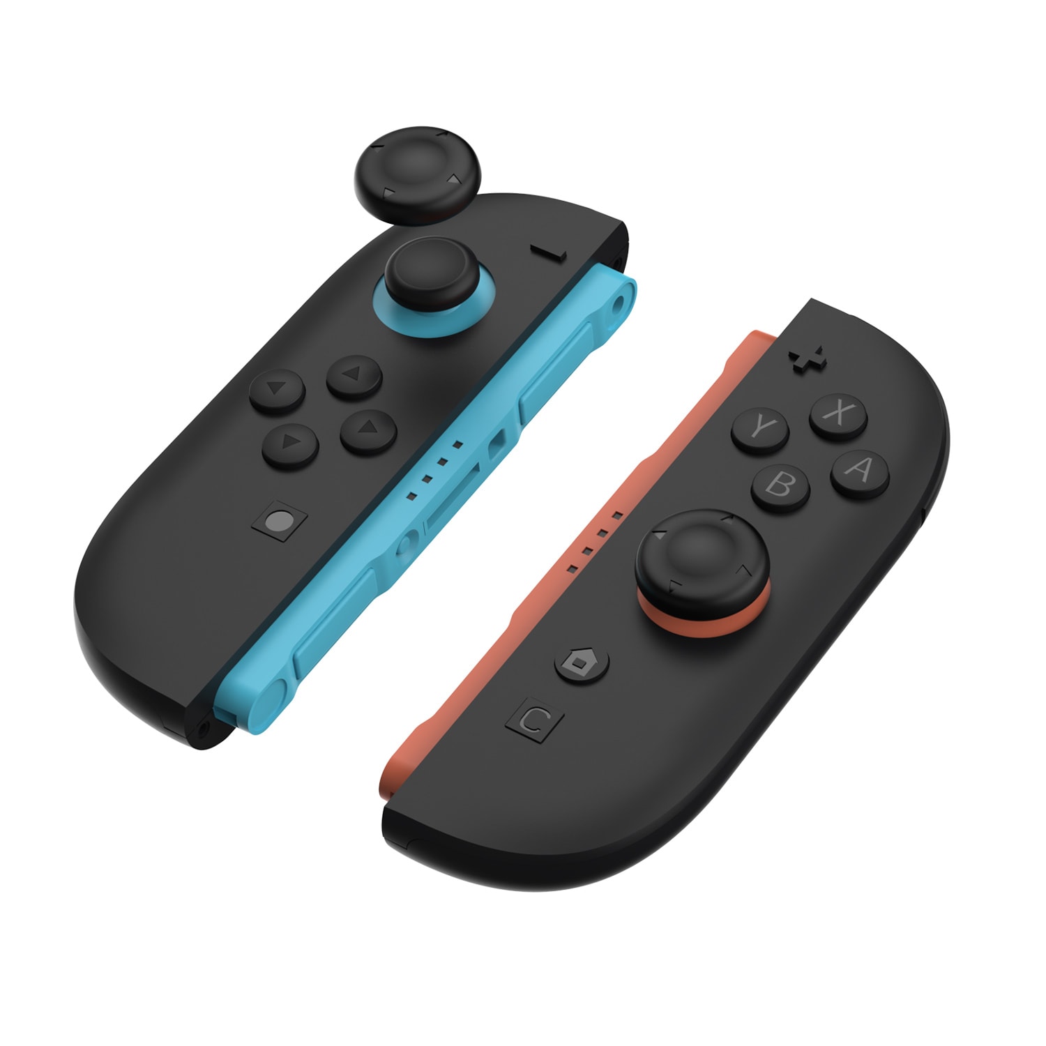 Nintendo Switch 2 6-pack Joystick knappskydd i silikon, Svart