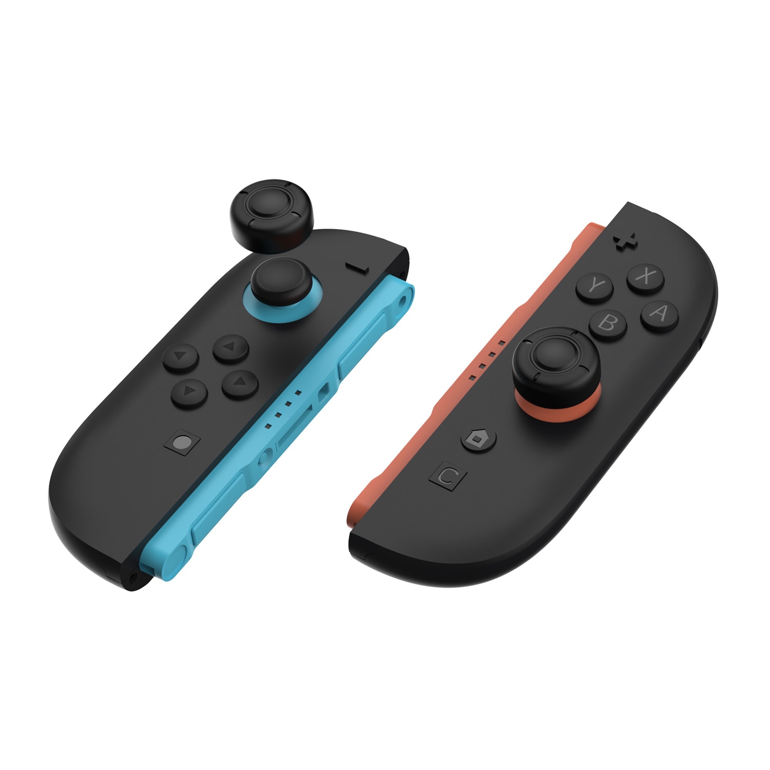 Nintendo Switch 2 6-pack Joystick knappskydd i silikon, Svart