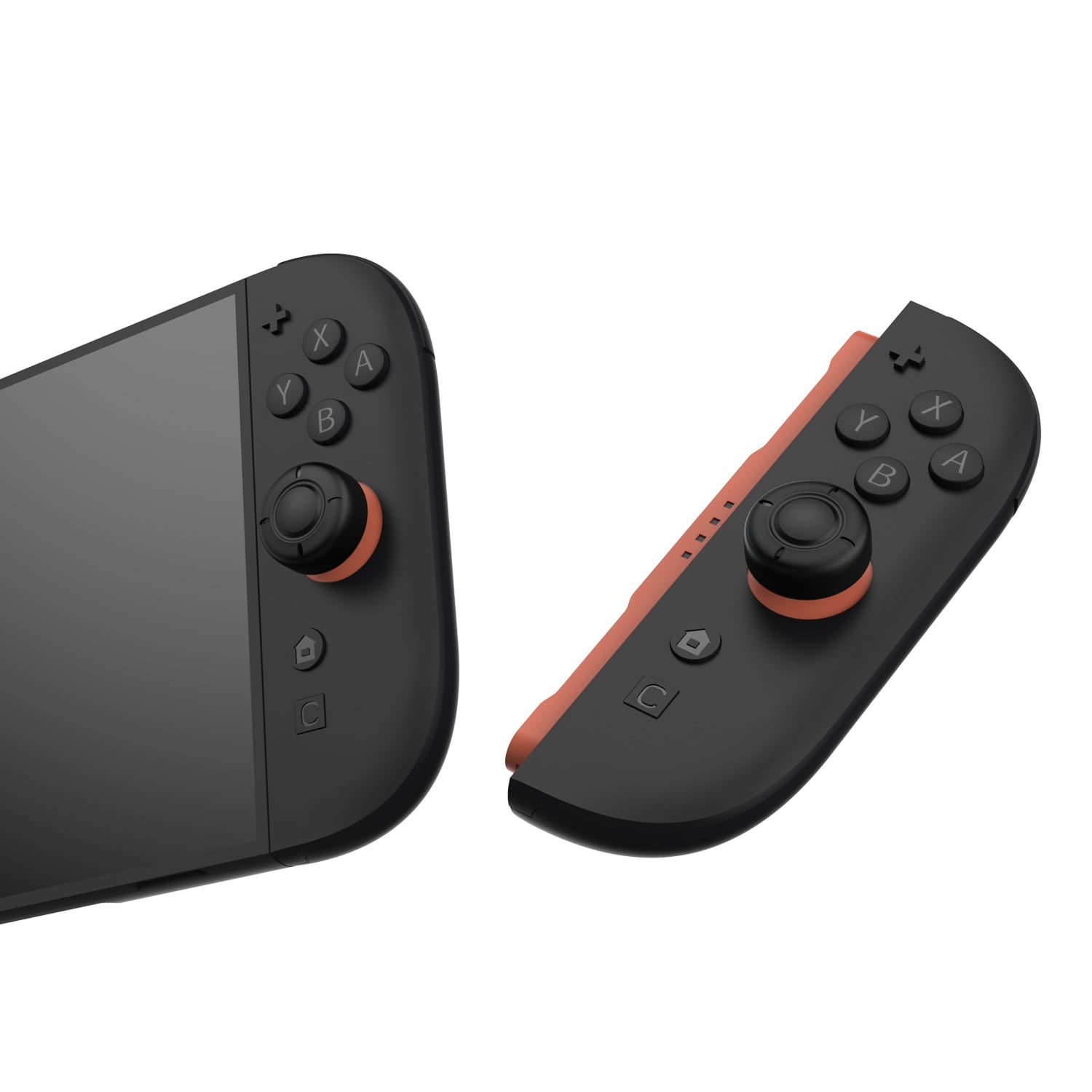 Nintendo Switch 2 6-pack Joystick knappskydd i silikon, Svart
