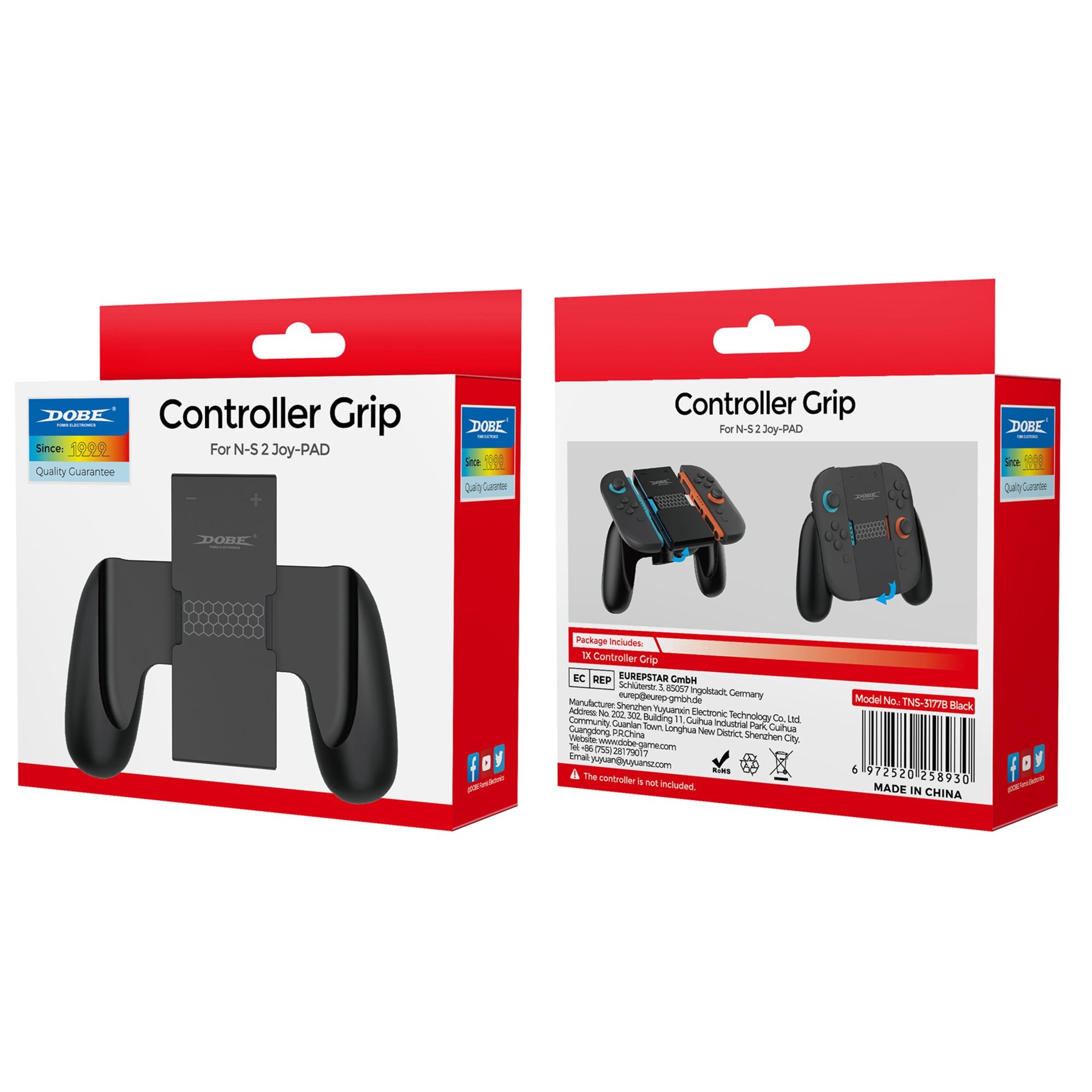 Nintendo Switch 2 Handkontroll för Joy-Con, Svart