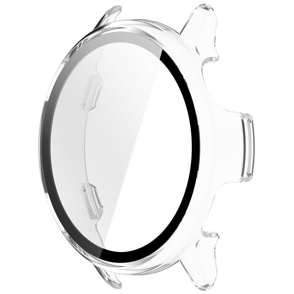Garmin Vivoactive 6 Heltäckande skal med inbyggt skärmskydd, Genomskinlig